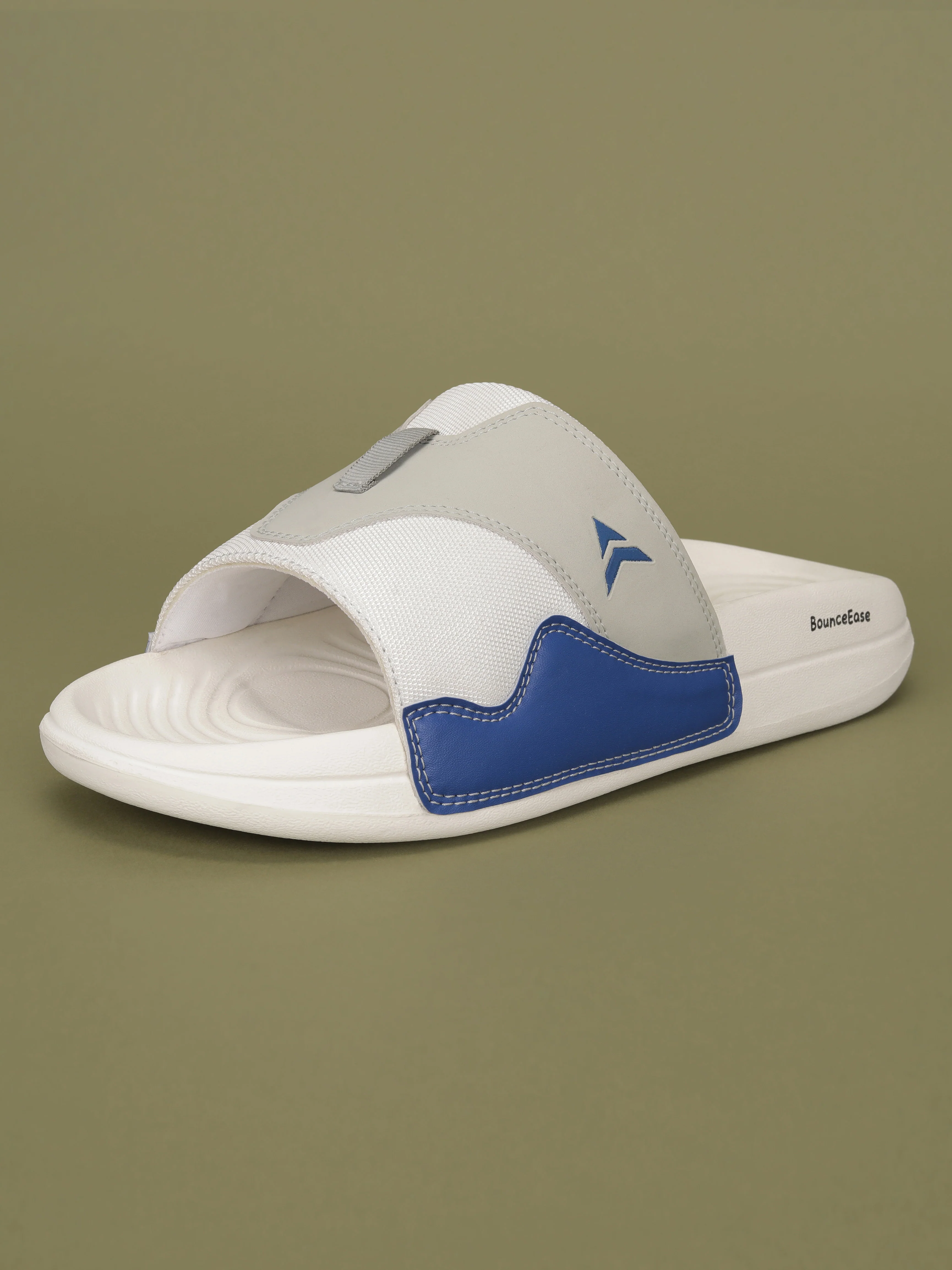 Avant Men's SoftStride Sliders - White/Blue - Image 4