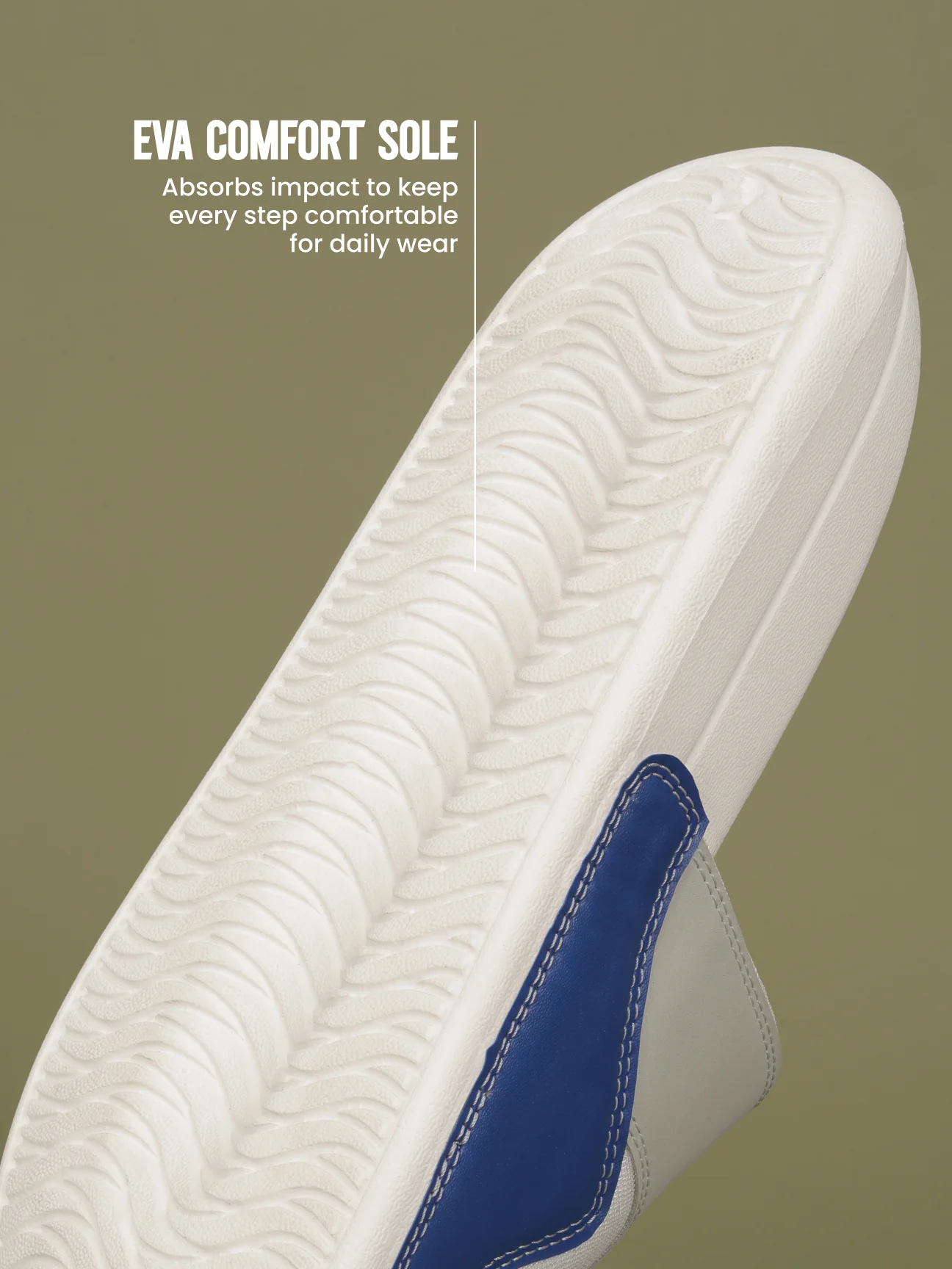 Avant Men's SoftStride Sliders - White/Blue - Image 6