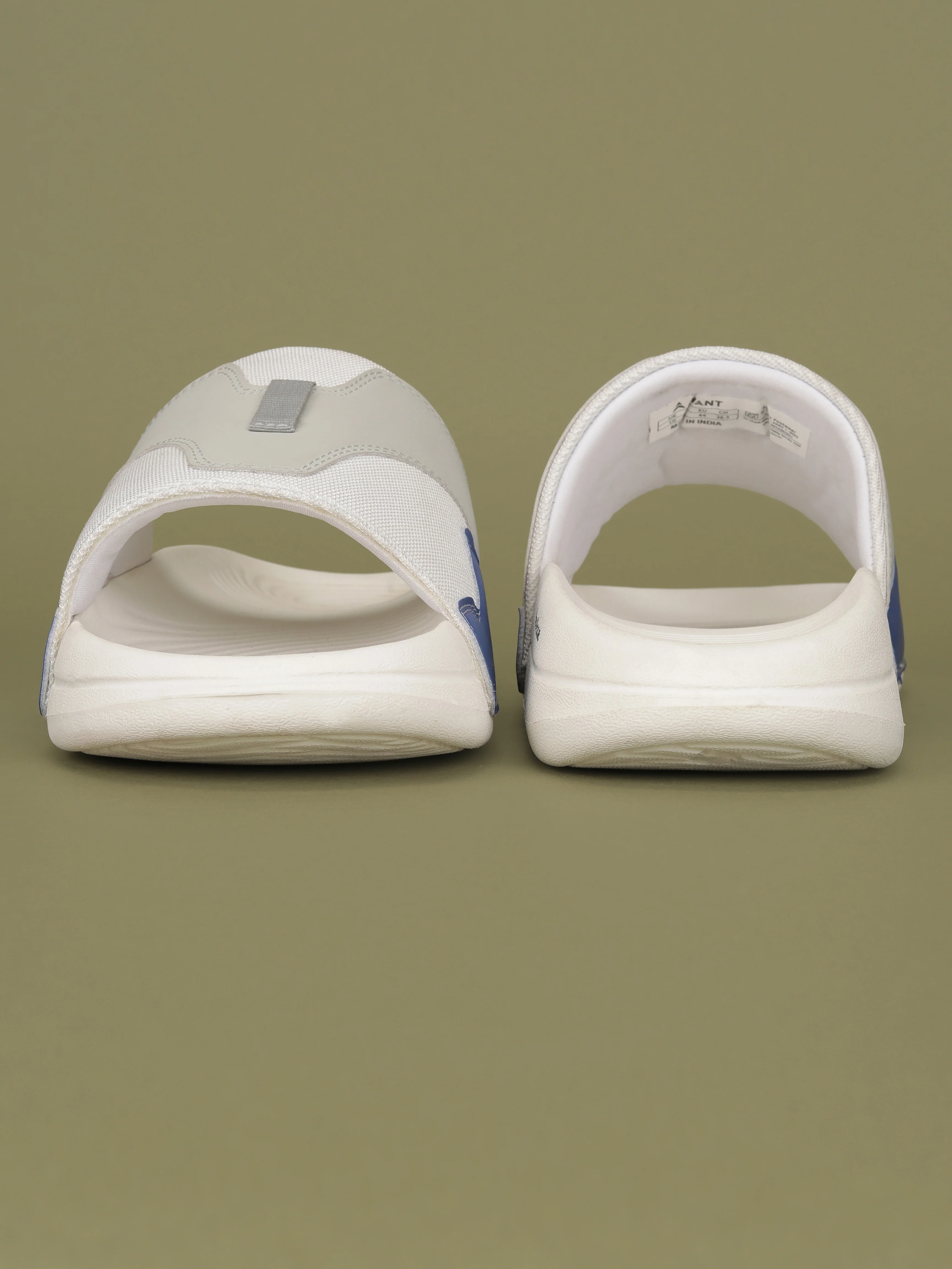 Avant Men's SoftStride Sliders - White/Blue - Image 9