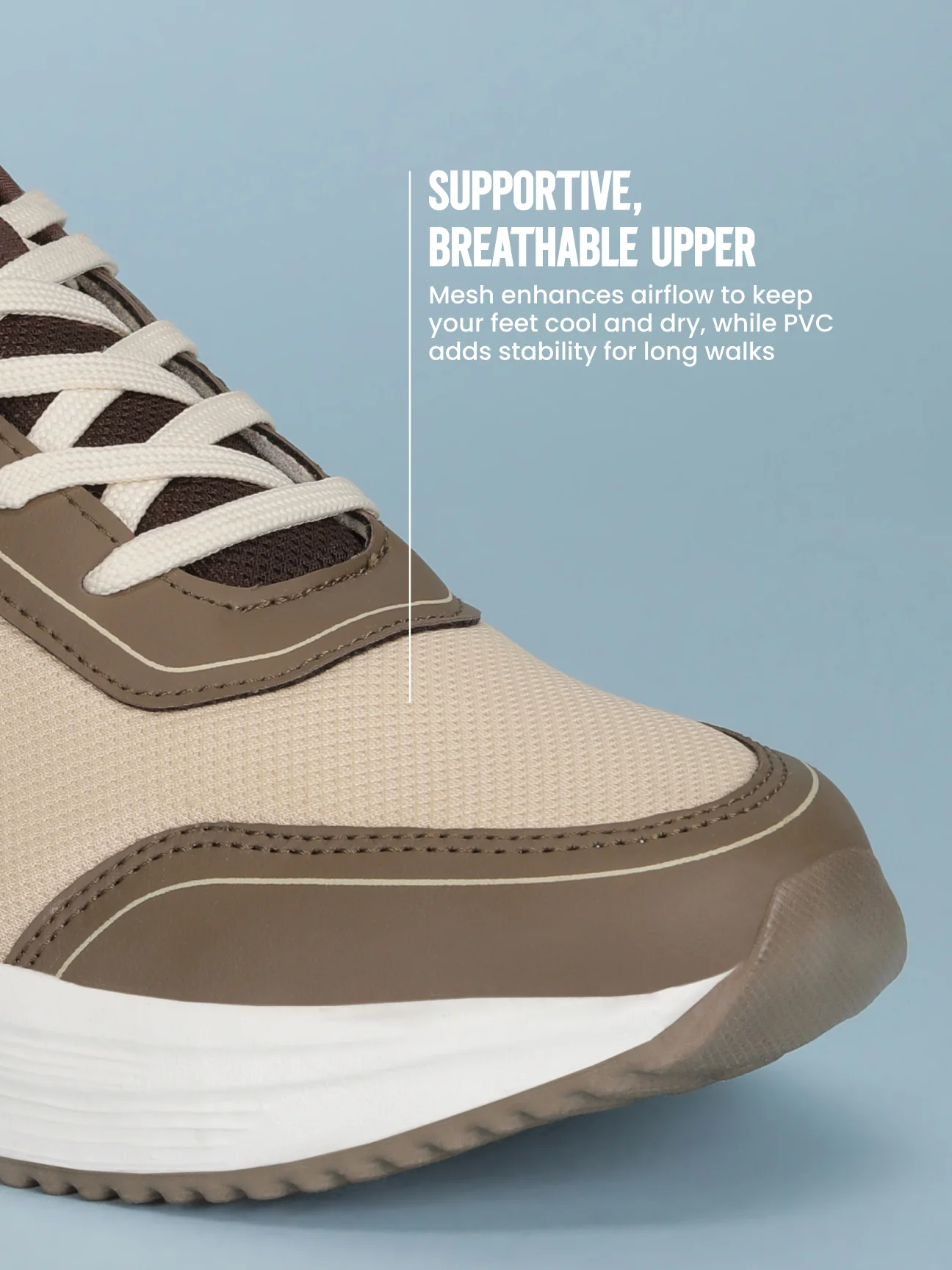 Avant Men's SoleEase Walking Shoes - Brown/Beige - Image 5