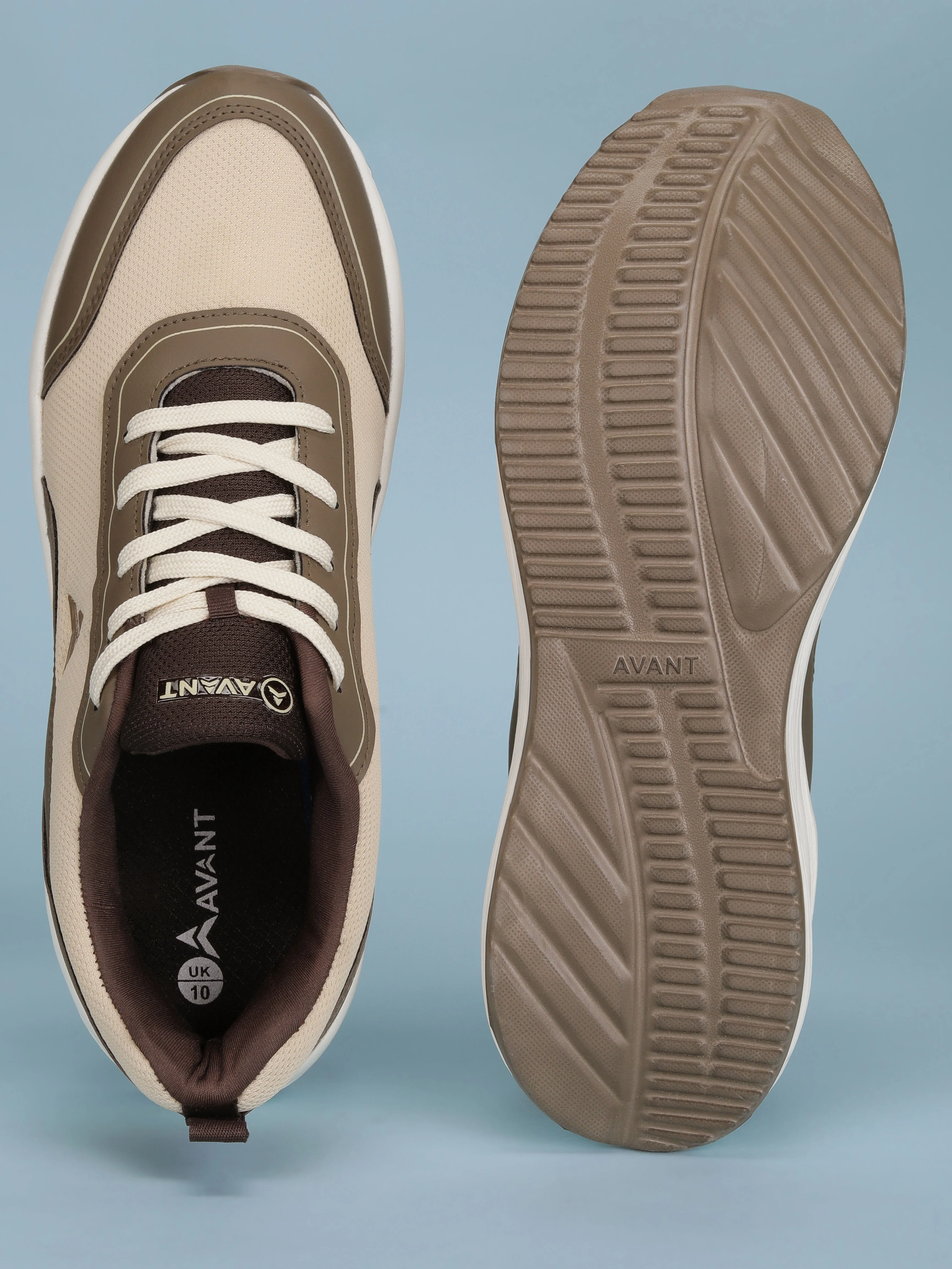 Avant Men's SoleEase Walking Shoes - Brown/Beige - Image 8
