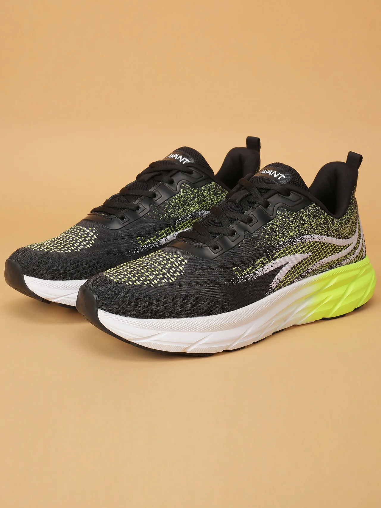 Avant Men's SonicWave Running Shoes - Black/Neon Green - Image 5