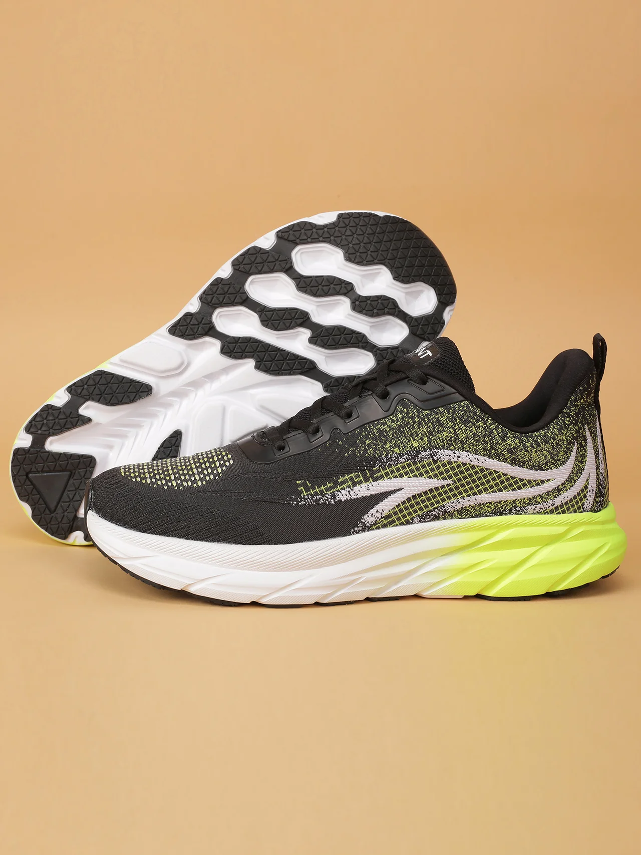 Avant Men's SonicWave Running Shoes - Black/Neon Green - Image 6