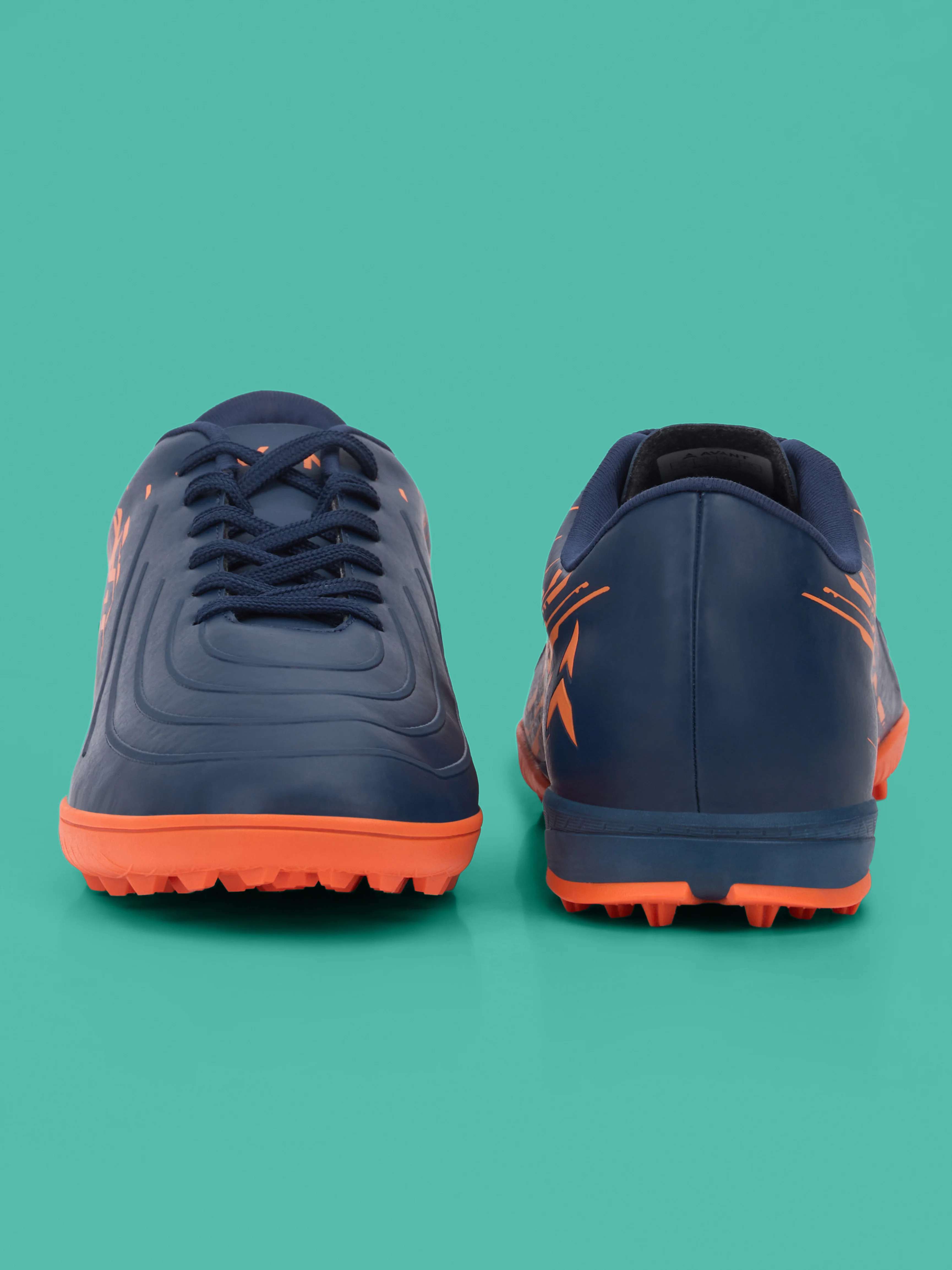 Avant Men's SpikeRush Football Shoes - Navy/Orange - Image 11
