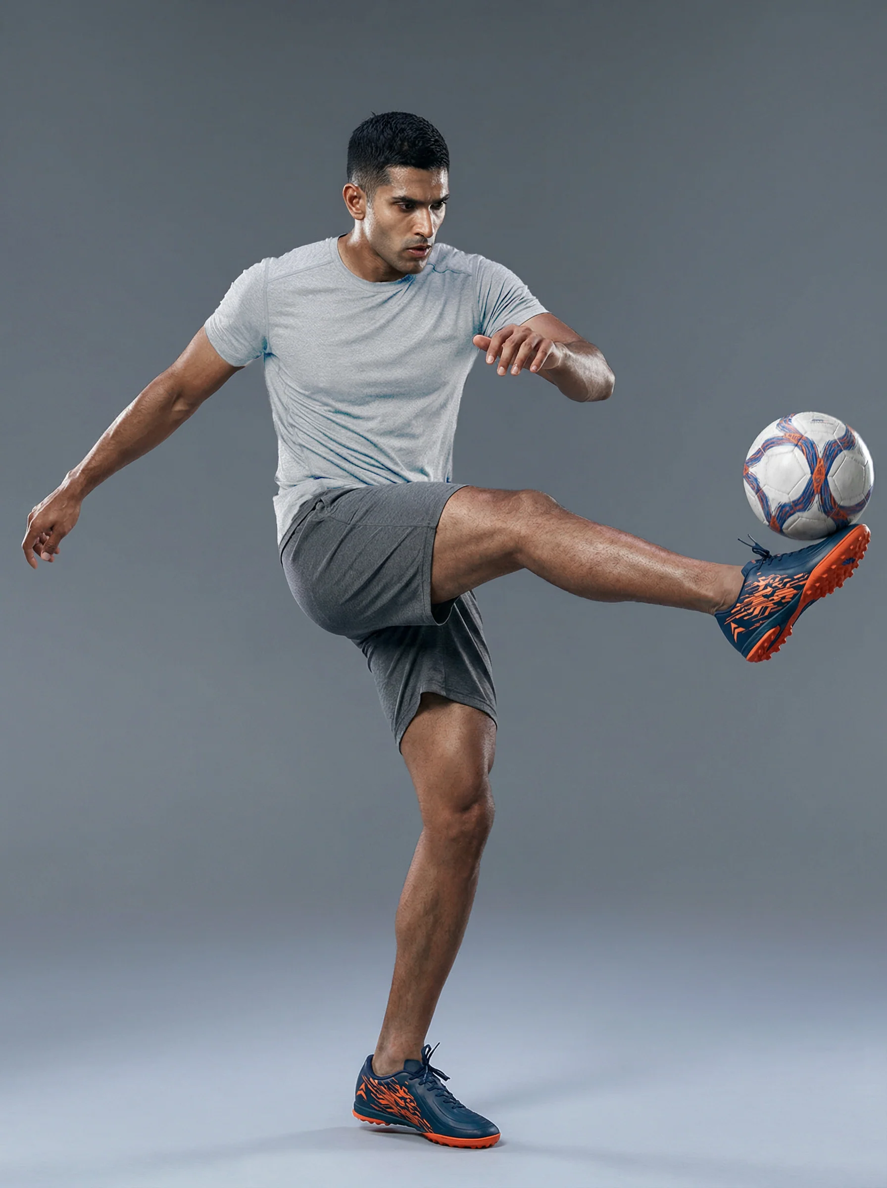 Avant Men's SpikeRush Football Shoes - Navy/Orange - Image 2