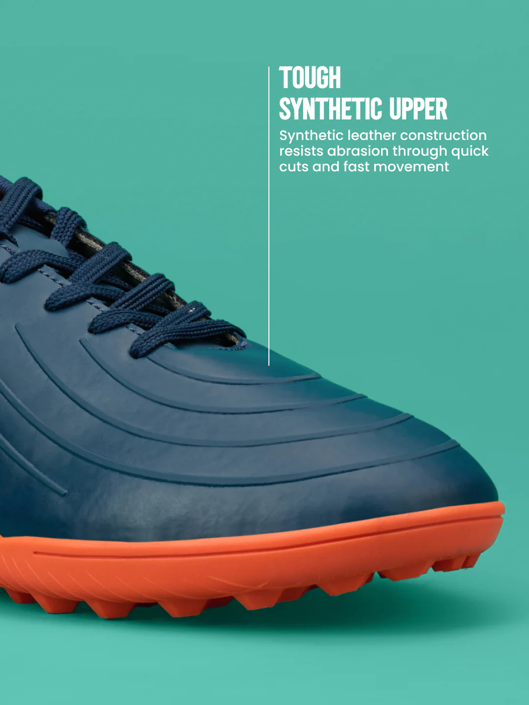Avant Men's SpikeRush Football Shoes - Navy/Orange - Image 5