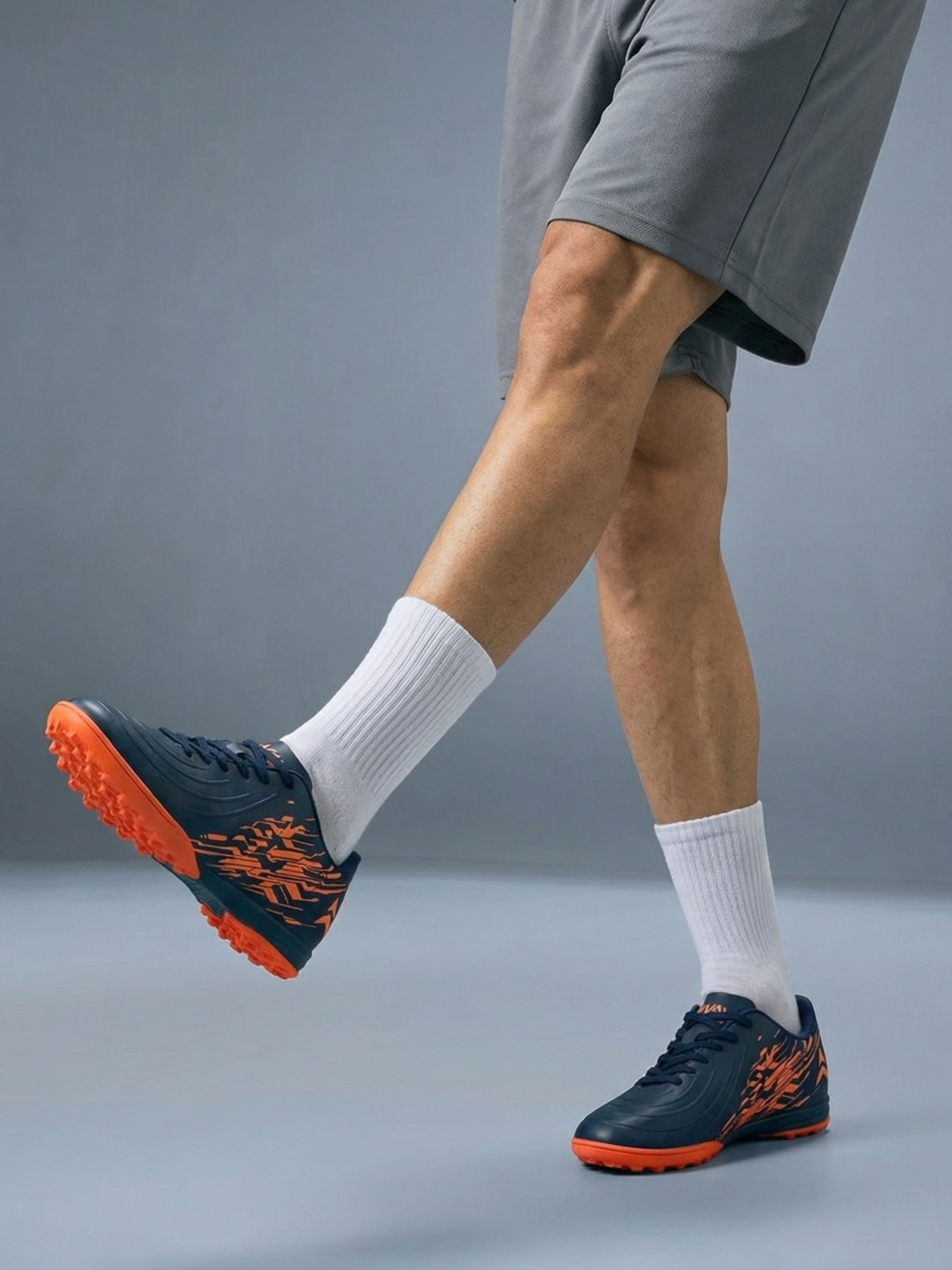 Avant Men's SpikeRush Football Shoes - Navy/Orange - Image 7