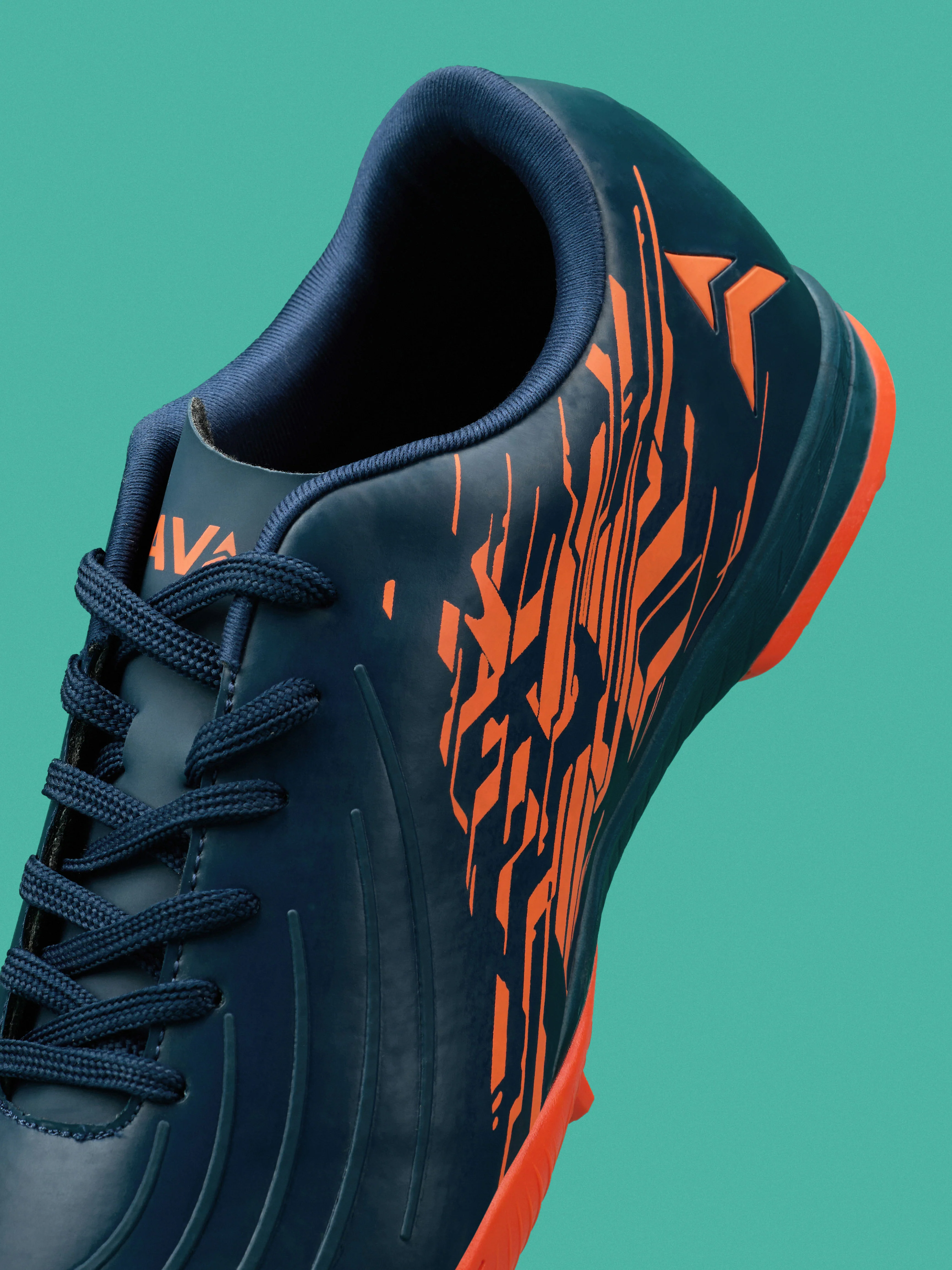 Avant Men's SpikeRush Football Shoes - Navy/Orange - Image 9