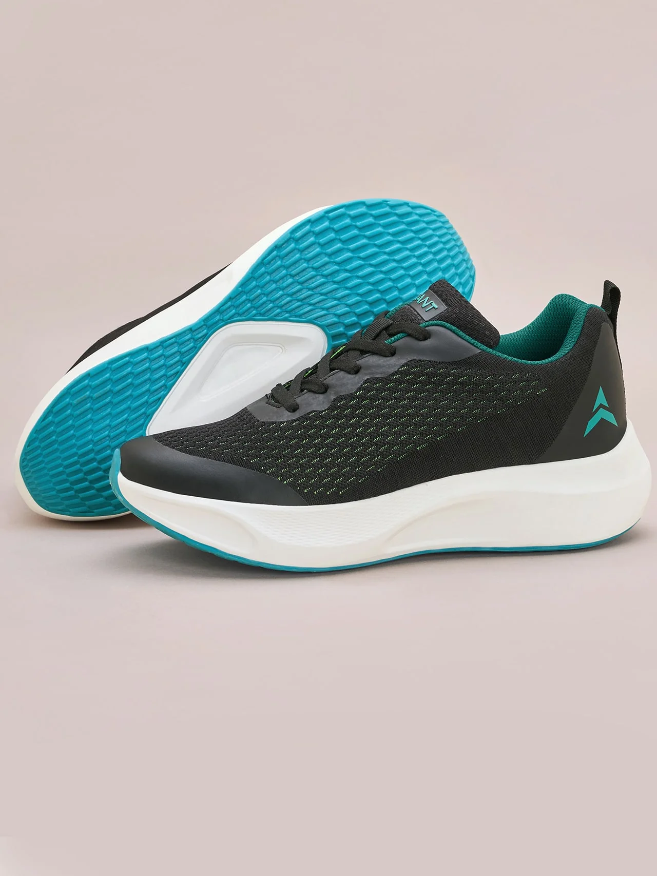 Avant Men's Stark Running Shoes - Black/Green - Image 3