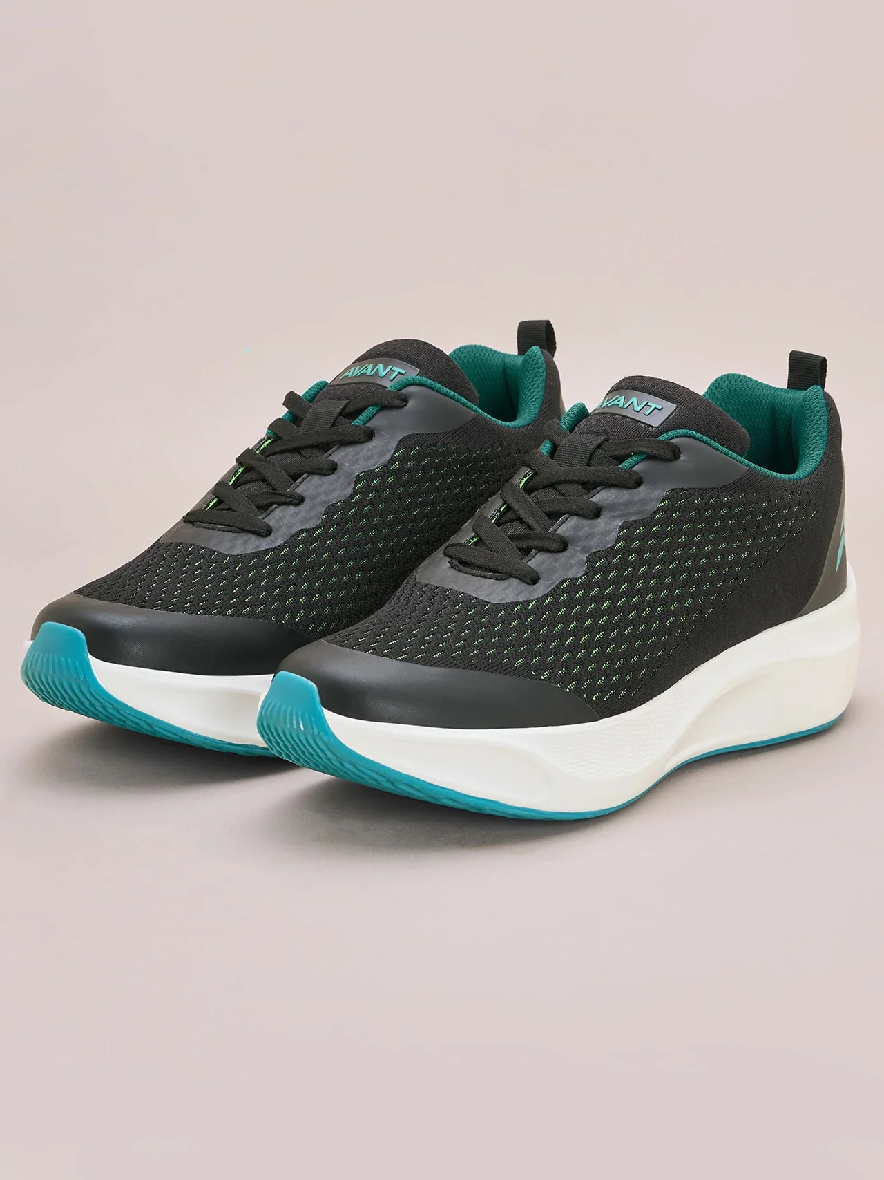 Avant Men's Stark Running Shoes - Black/Green - Image 7