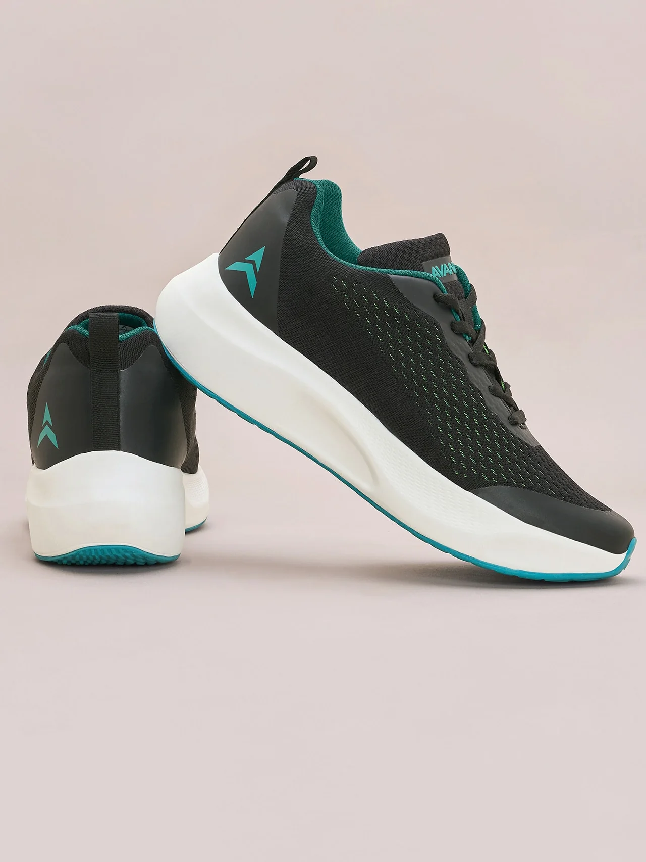 Avant Men's Stark Running Shoes - Black/Green - Image 8