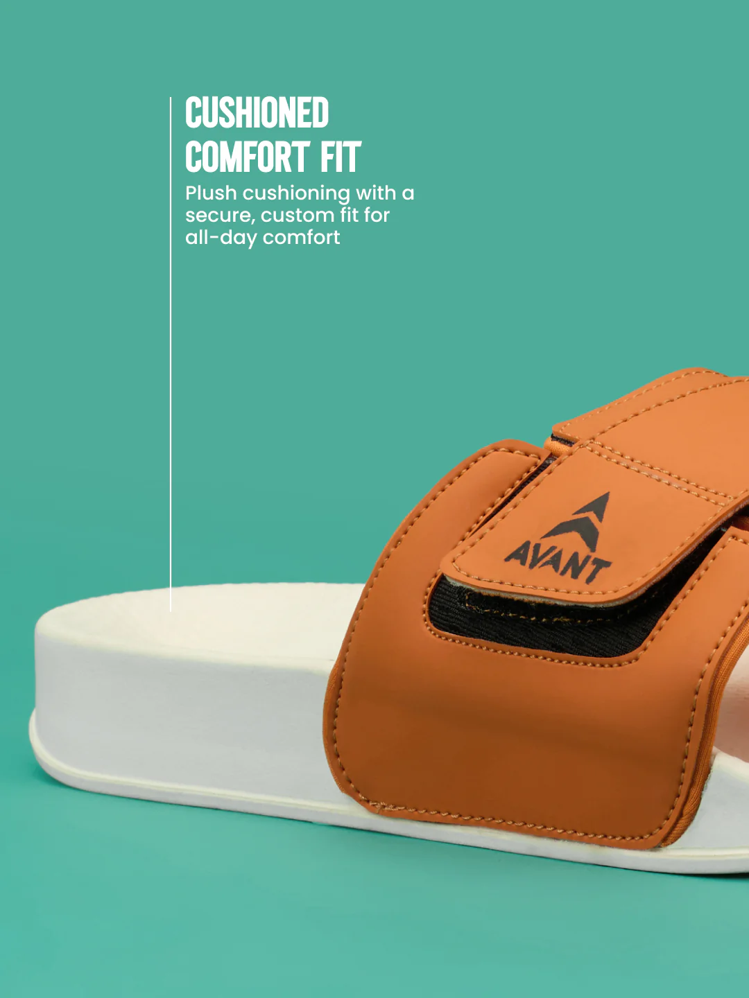 Avant Men's Stepster Sliders  - Orange - Image 5