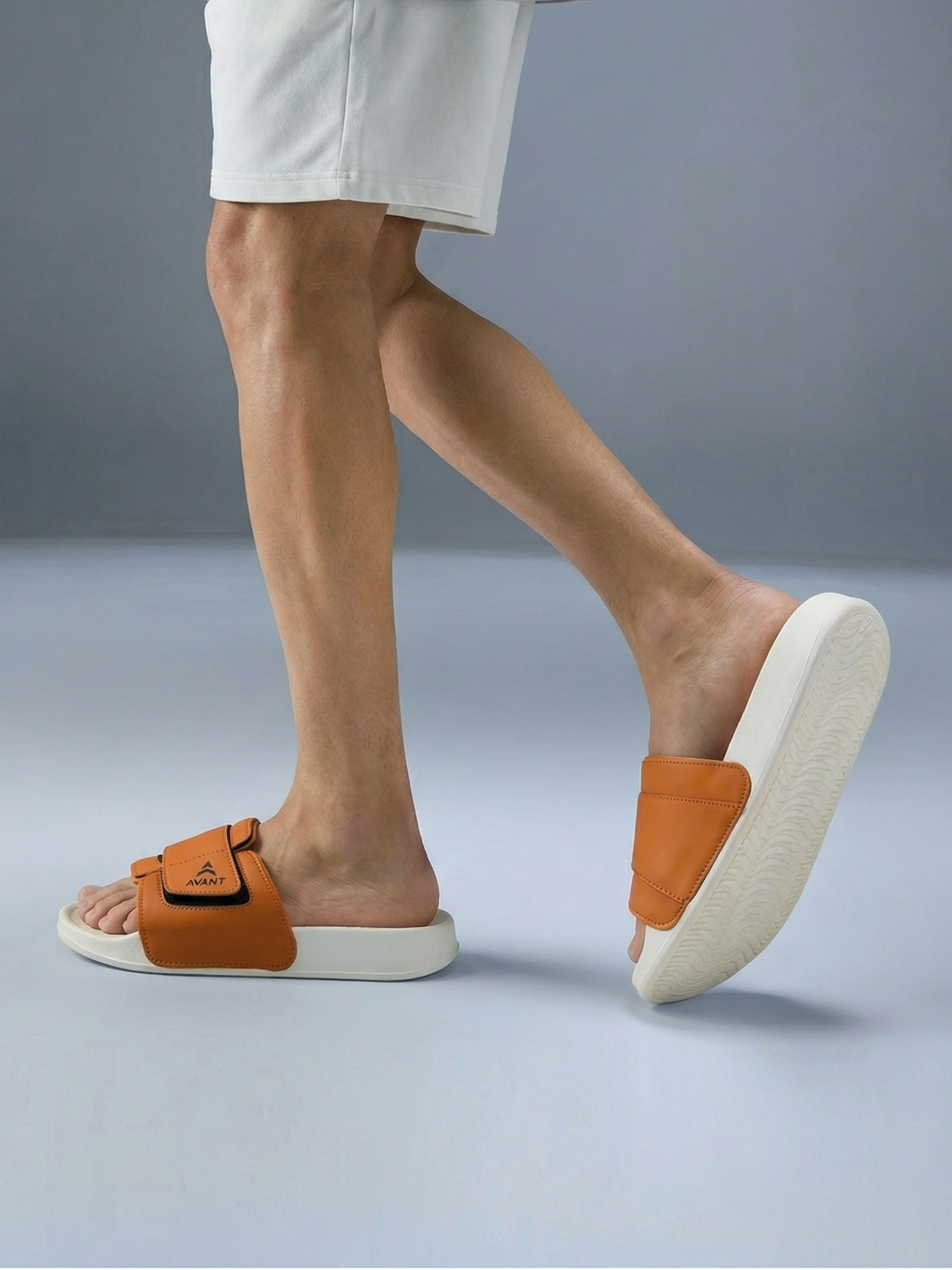 Avant Men's Stepster Sliders  - Orange - Image 7