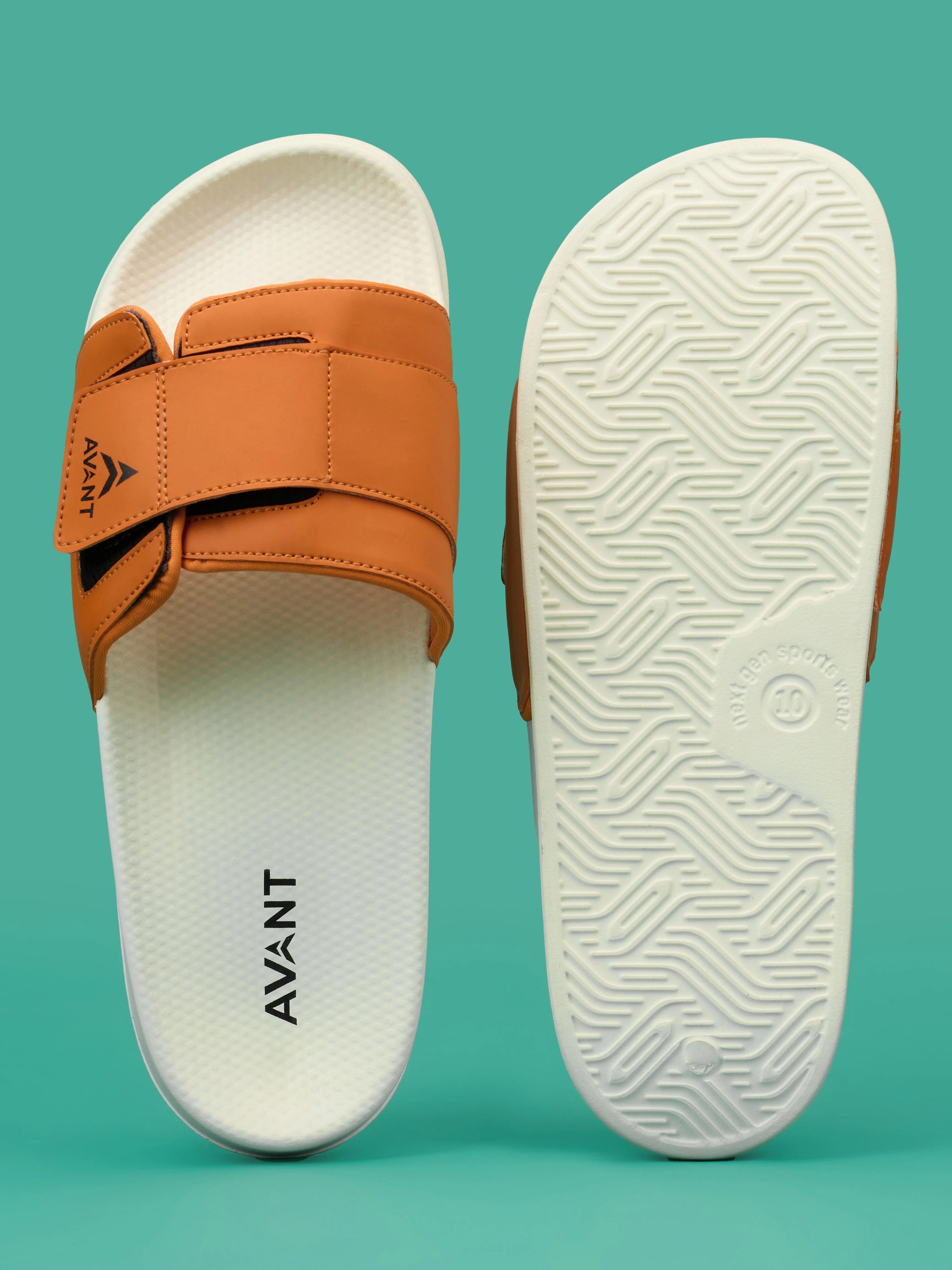 Avant Men's Stepster Sliders  - Orange - Image 9