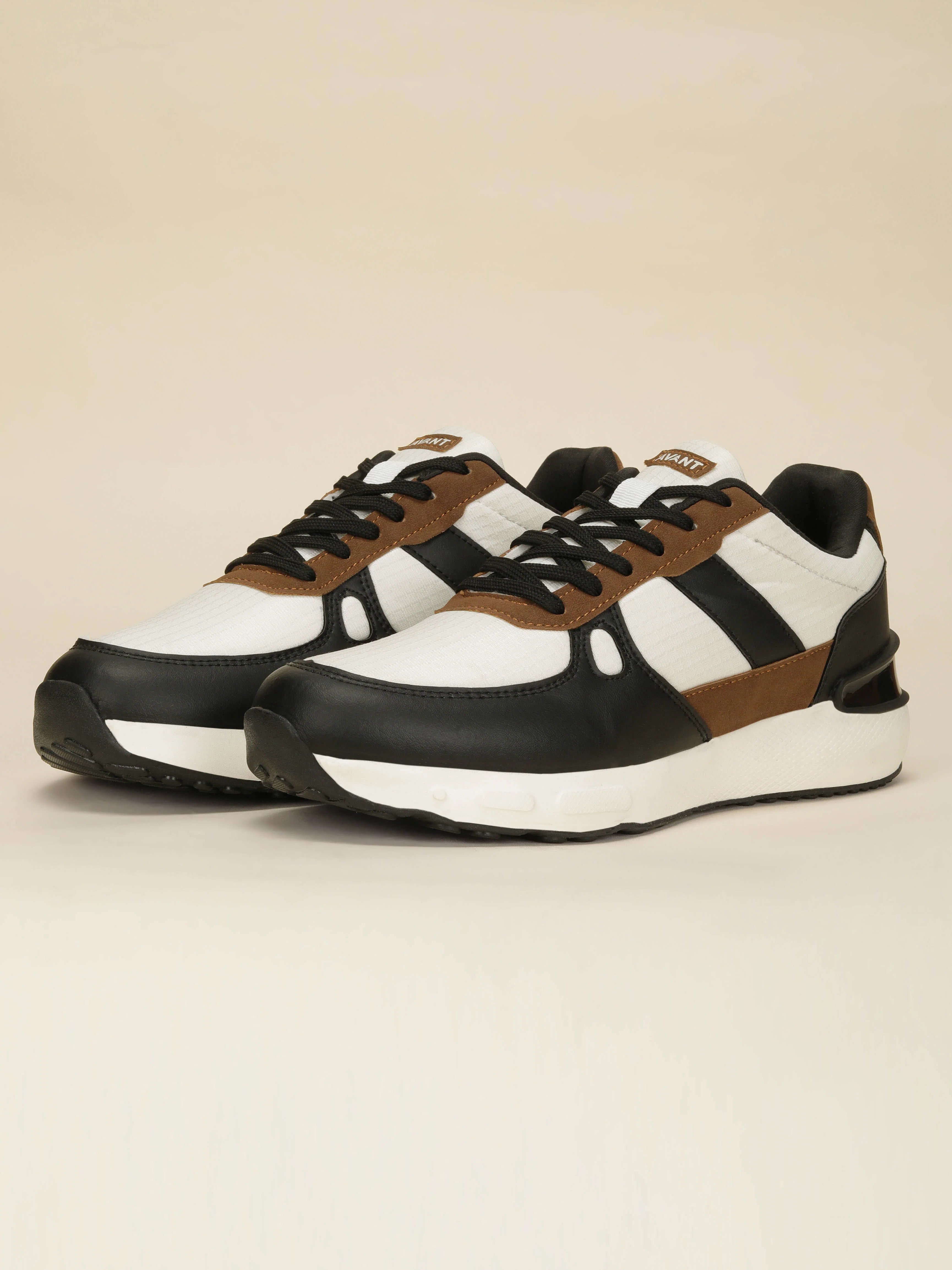 Avant Men's StepWise Sneakers - Beige/Black - Image 12