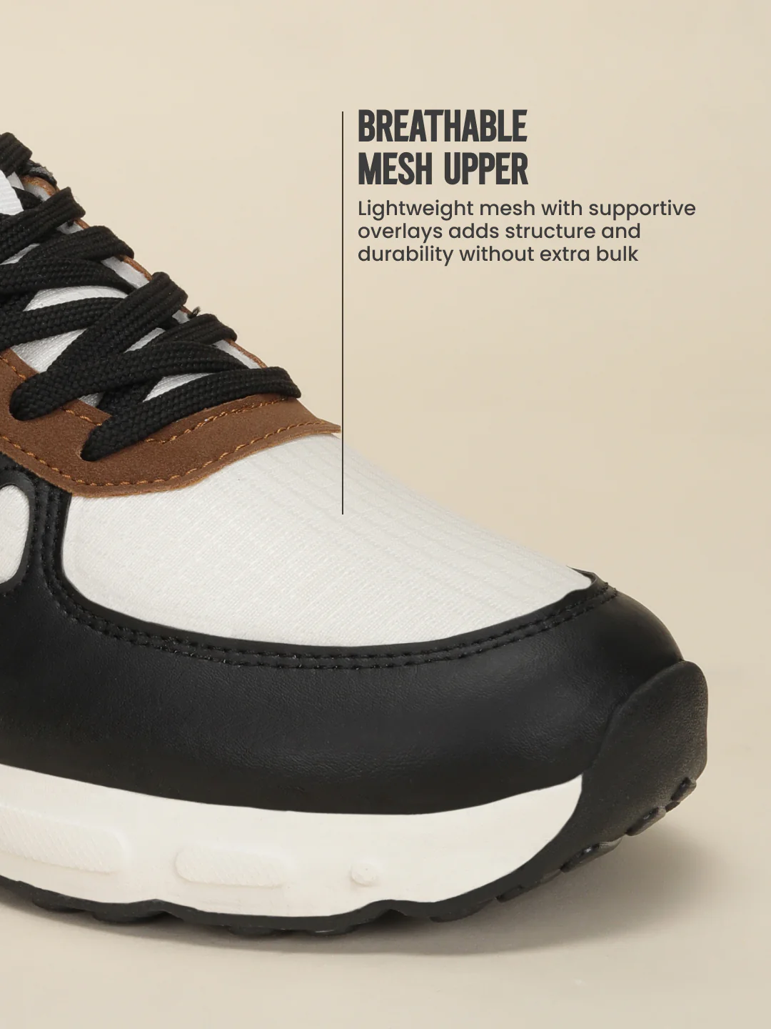 Avant Men's StepWise Sneakers - Beige/Black - Image 5