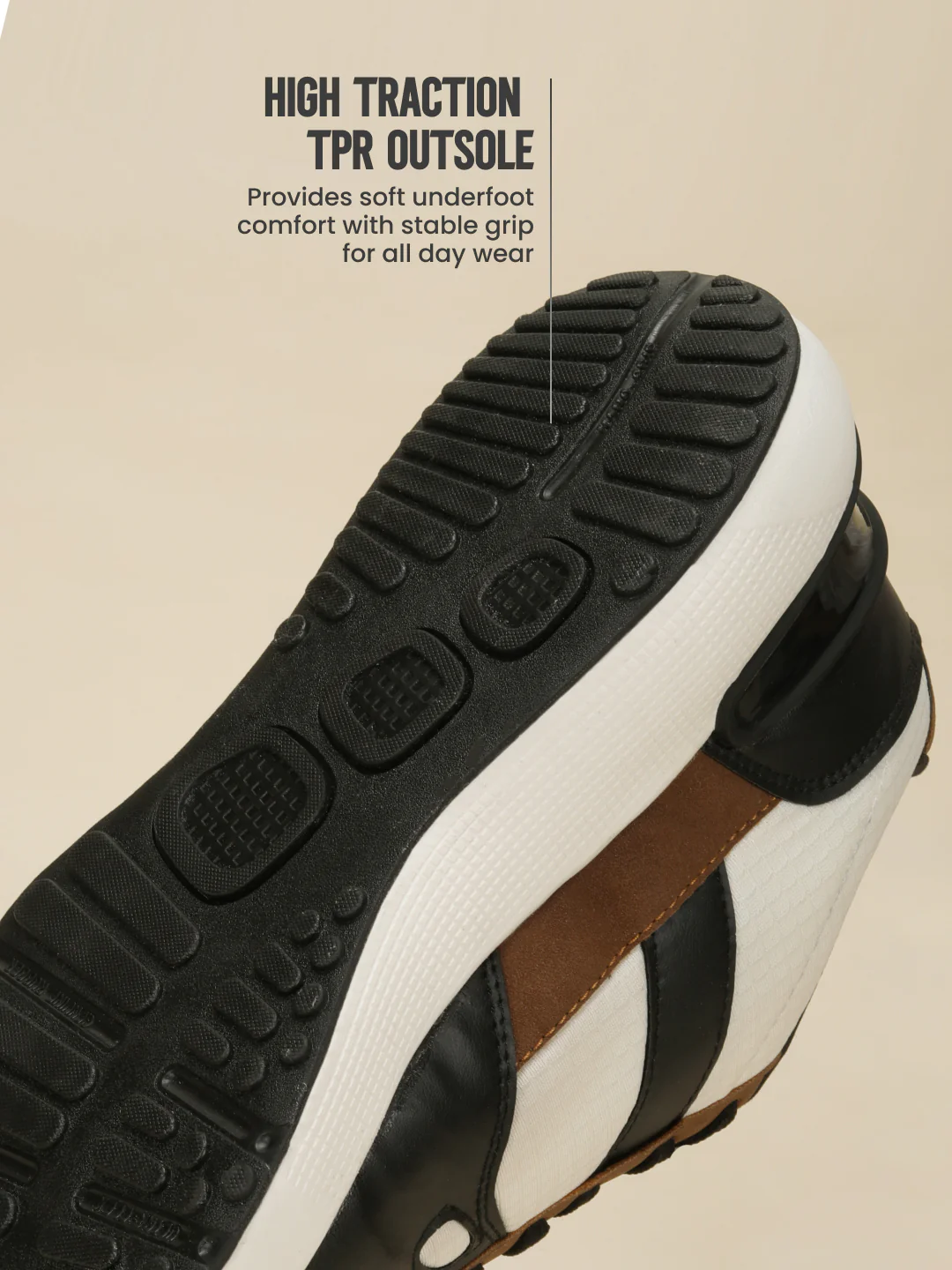 Avant Men's StepWise Sneakers - Beige/Black - Image 6