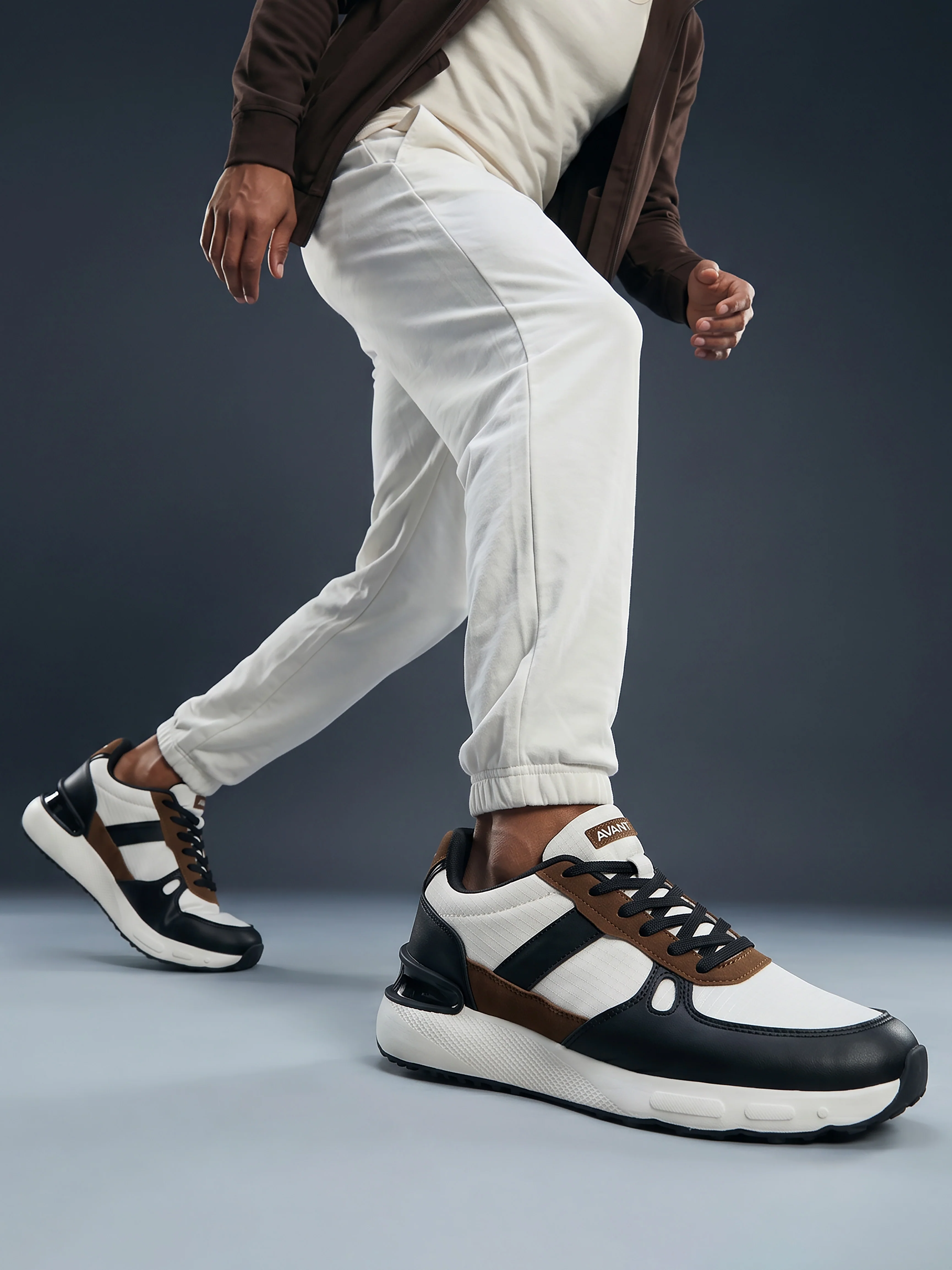 Avant Men's StepWise Sneakers - Beige/Black - Image 7