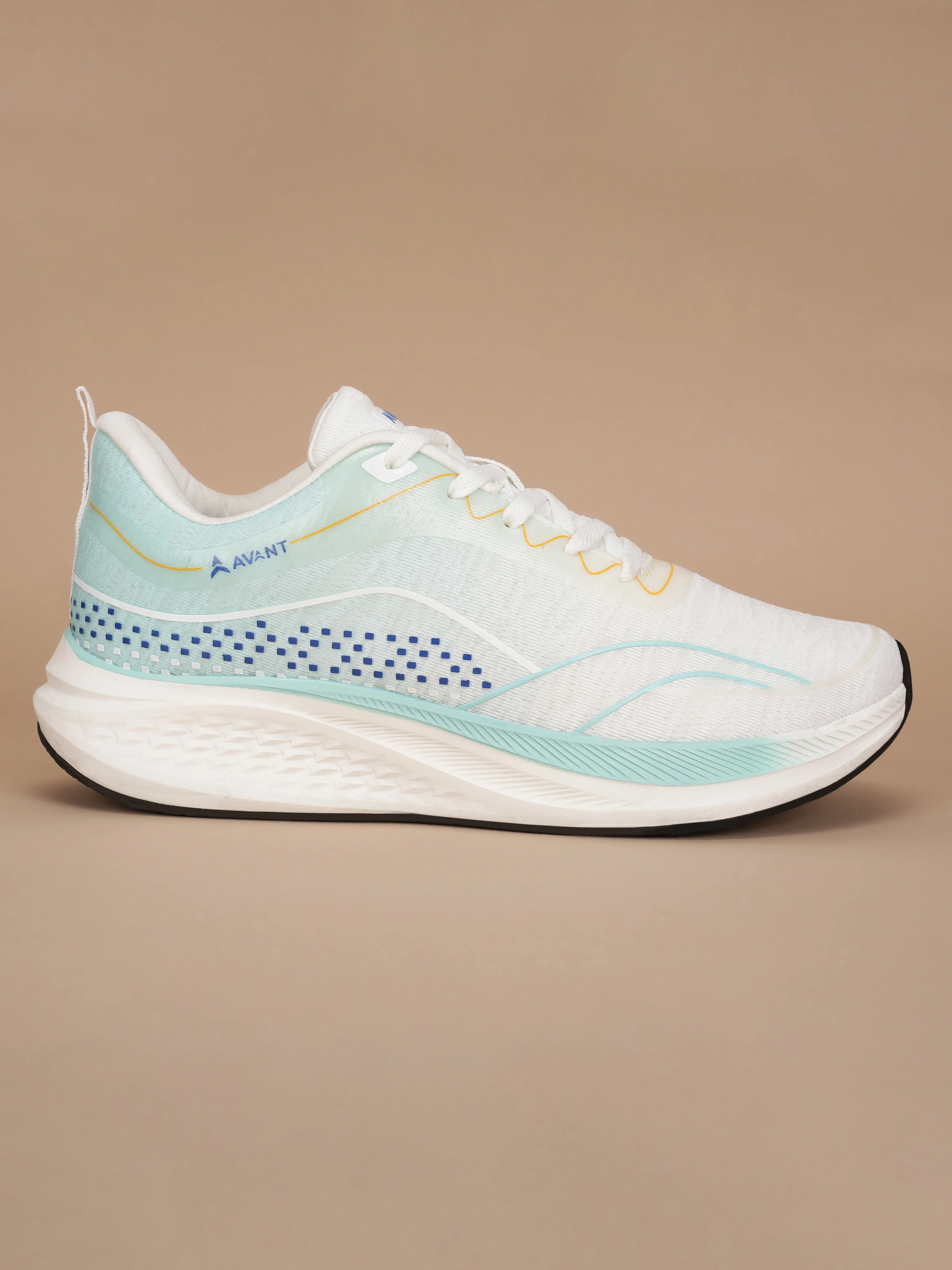 Avant Men's Stratos Running Shoes - White/L.Green - Image 3