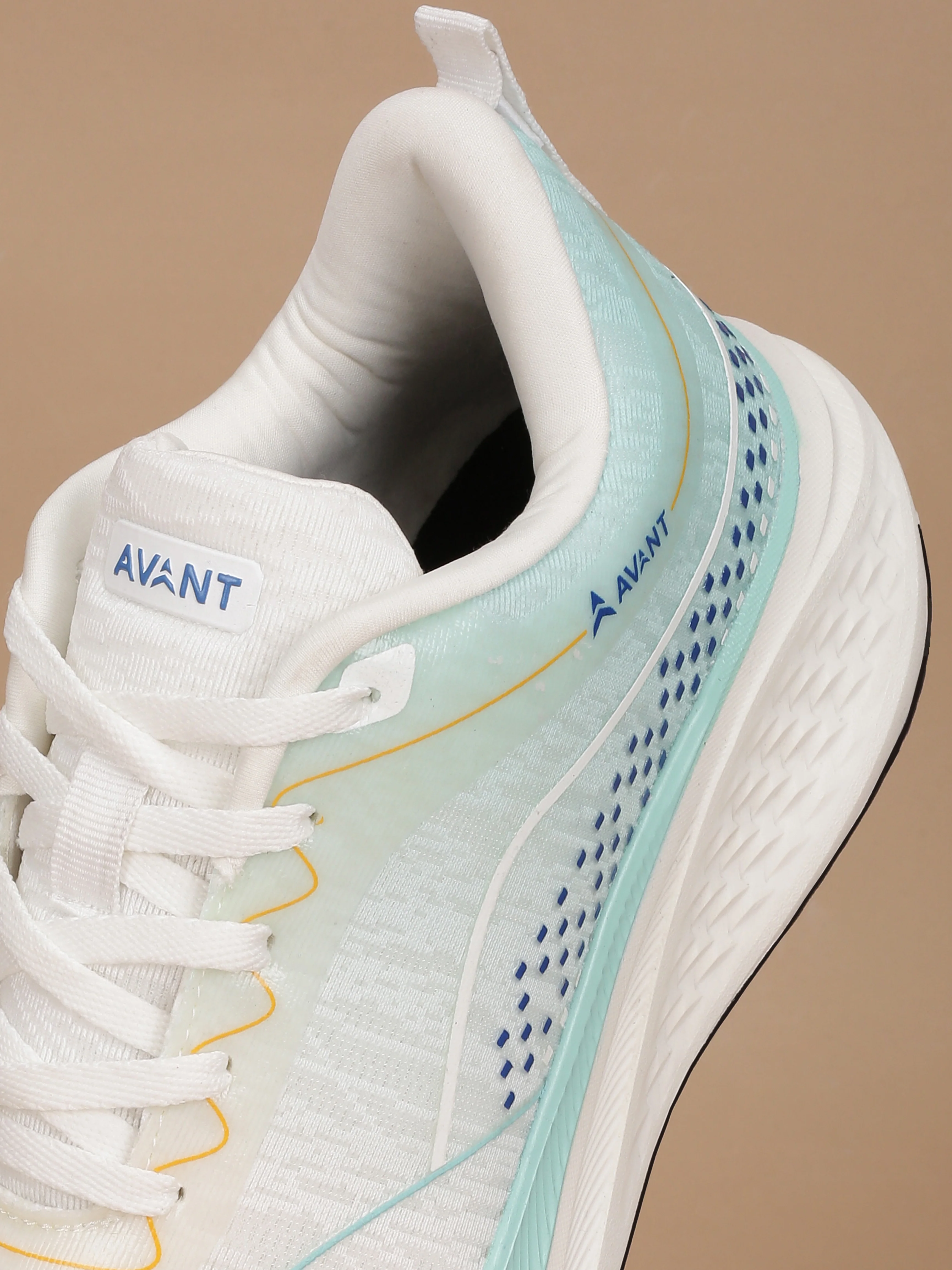 Avant Men's Stratos Running Shoes - White/L.Green - Image 6