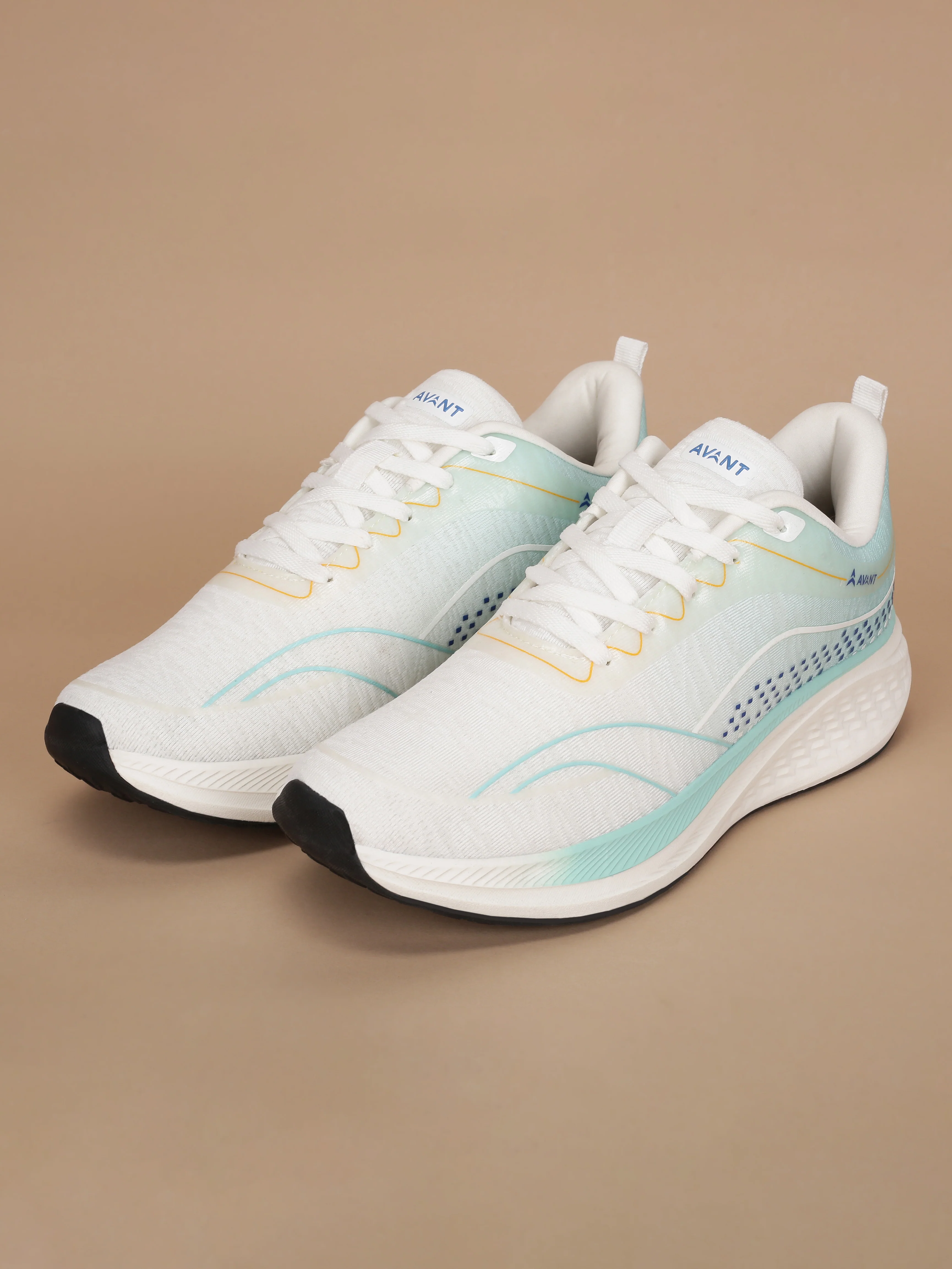 Avant Men's Stratos Running Shoes - White/L.Green - Image 7