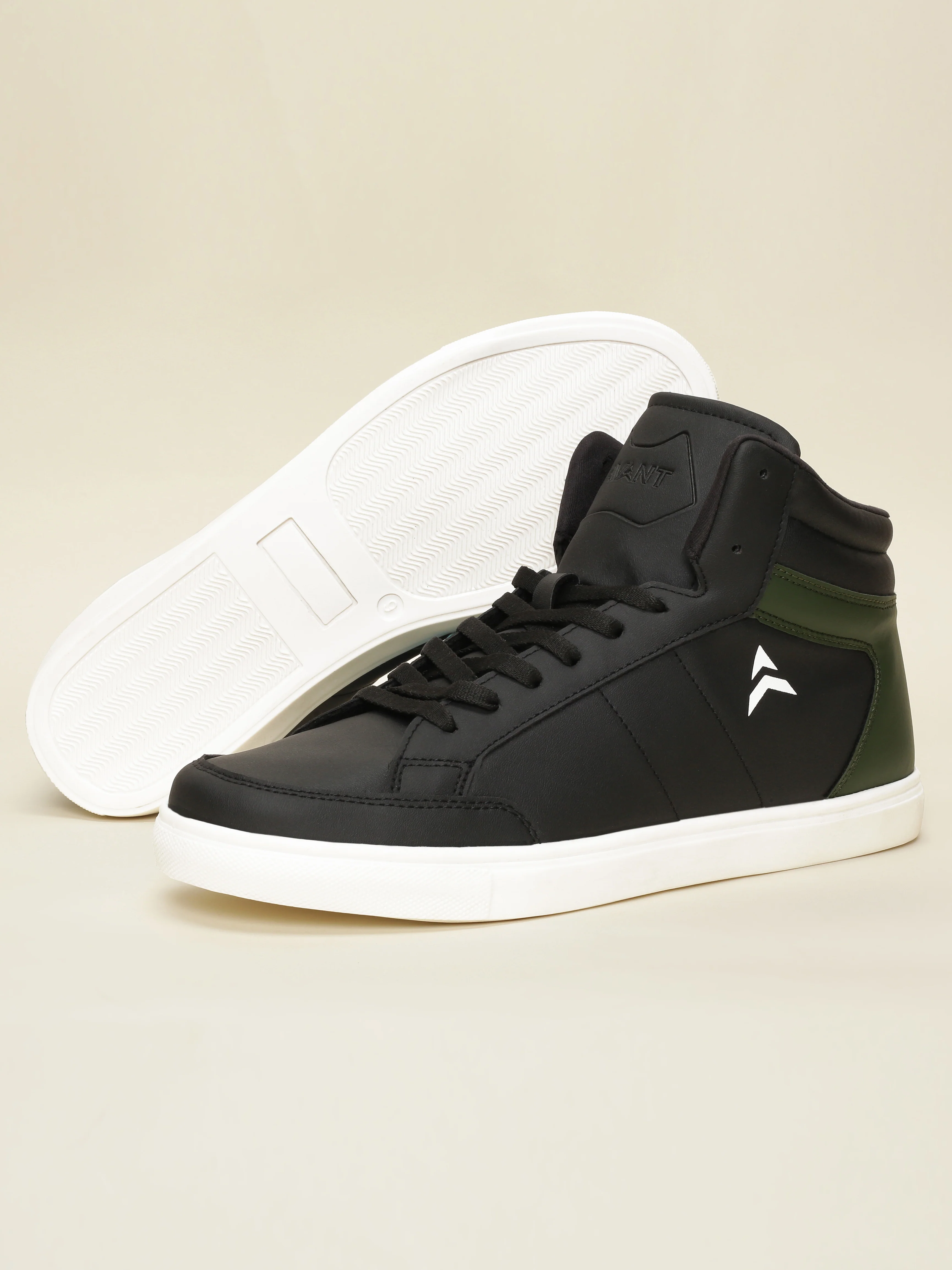 Avant Men's Stride Sneakers - Black/Green - Image 3