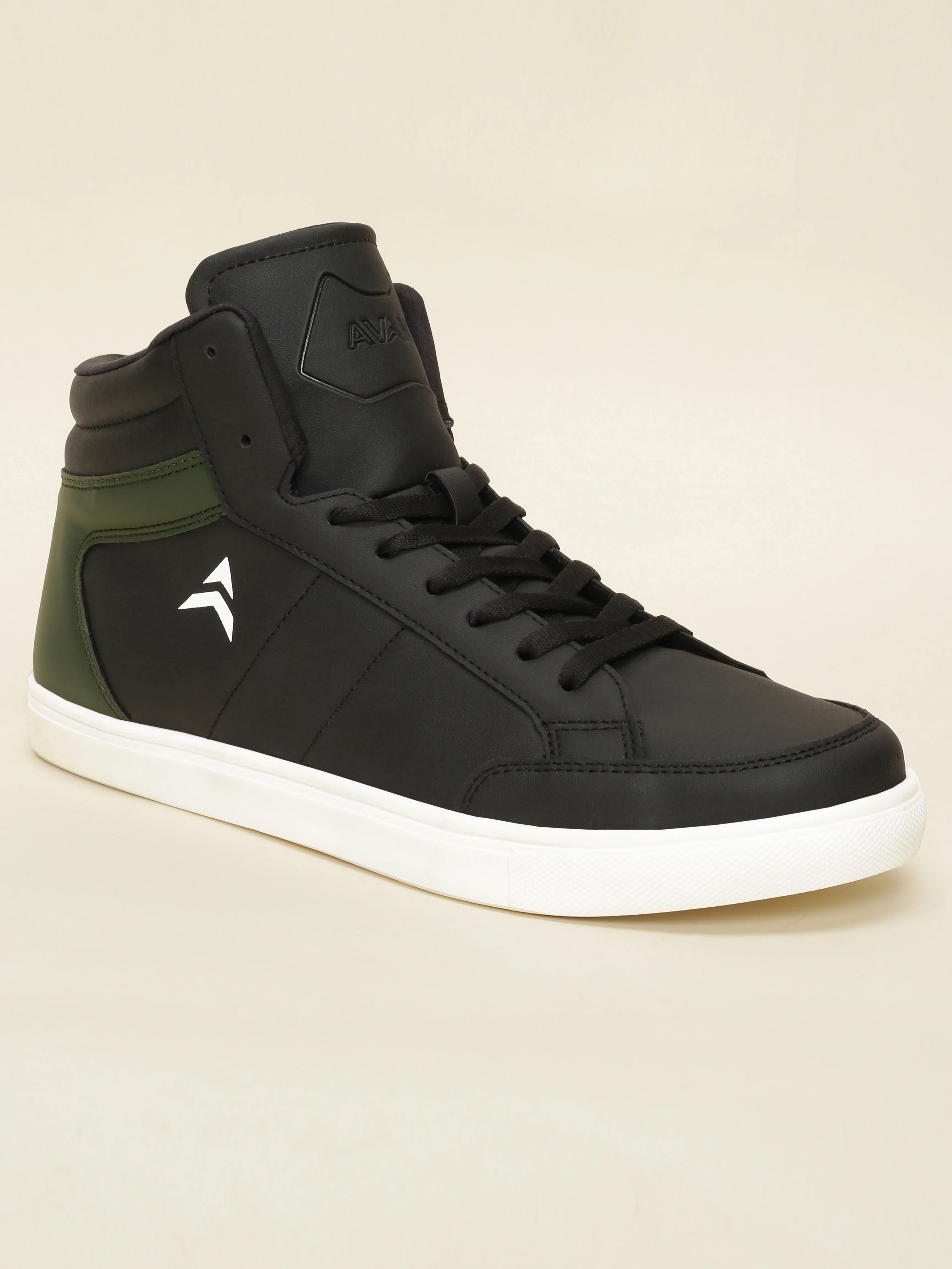 Avant Men's Stride Sneakers - Black/Green - Image 4