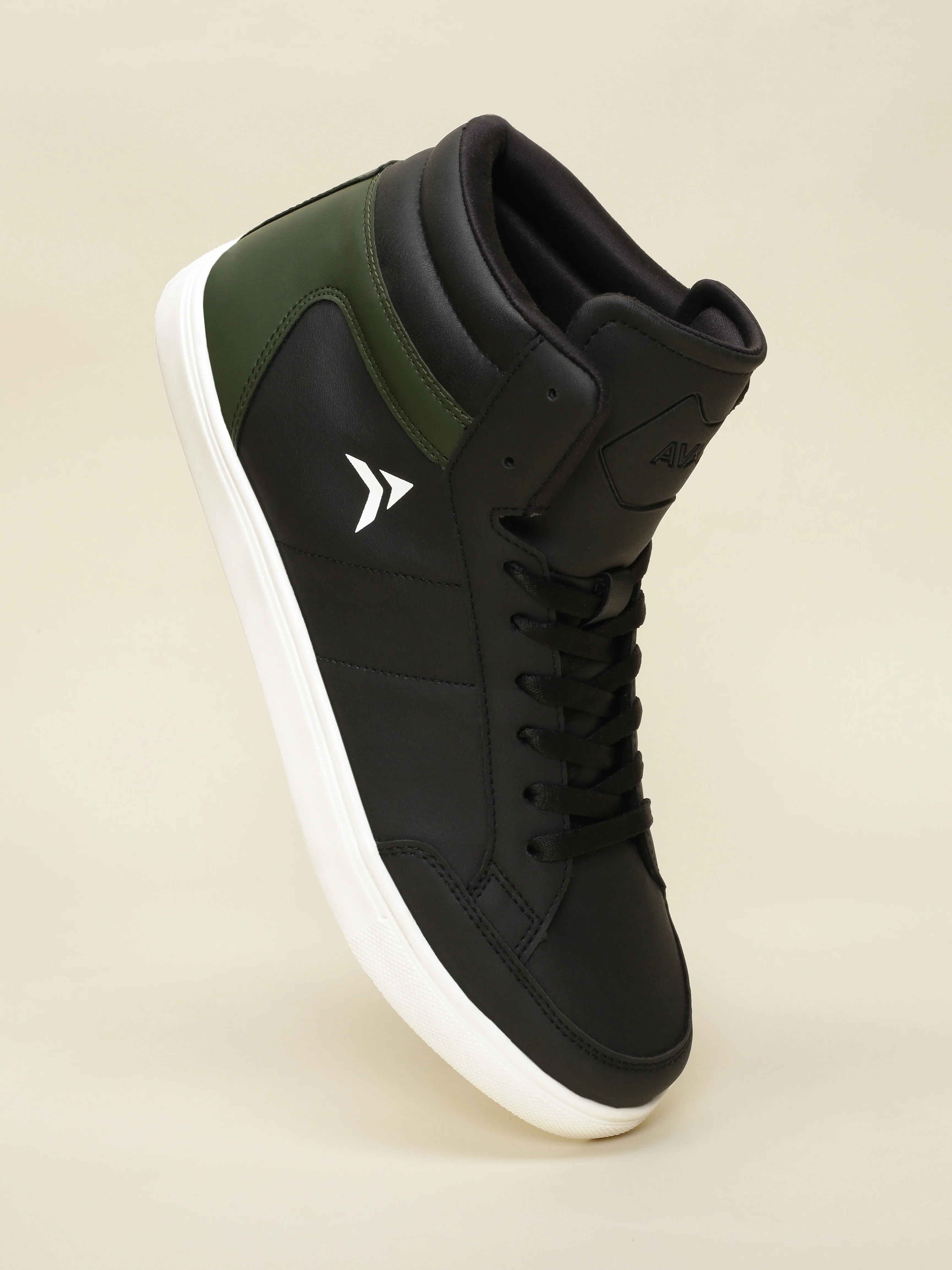 Avant Men's Stride Sneakers - Black/Green - Image 5