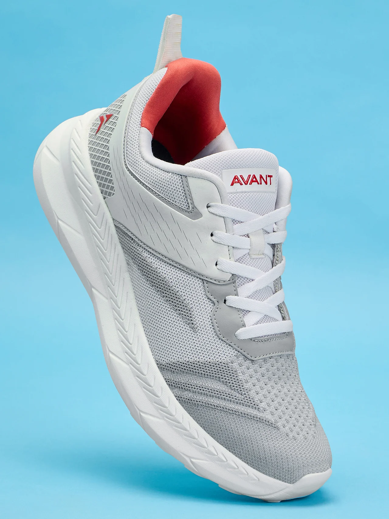 Avant Men's Strides Walking and Training Shoes-Grey/White - Image 6