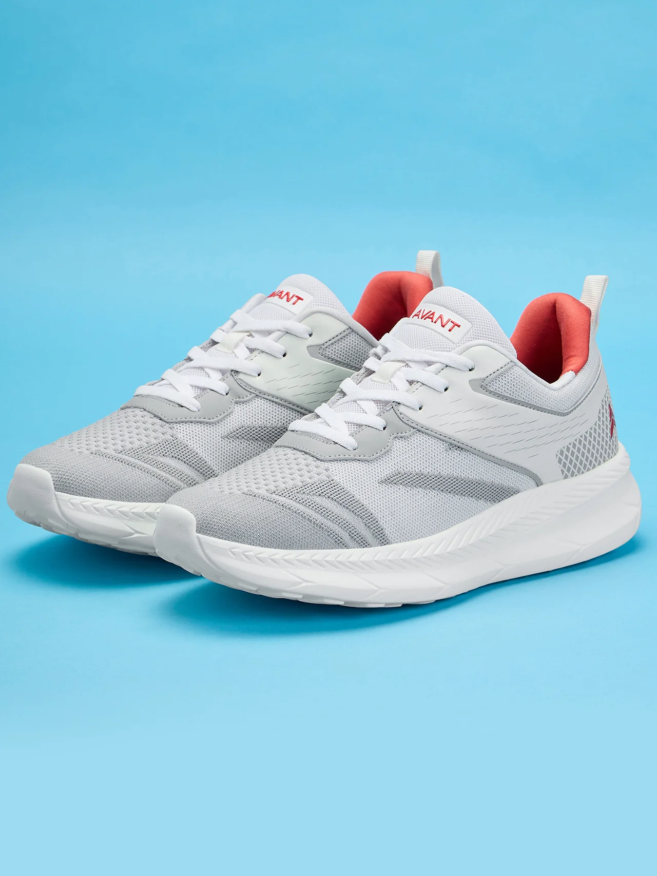 Avant Men's Strides Walking and Training Shoes-Grey/White - Image 7