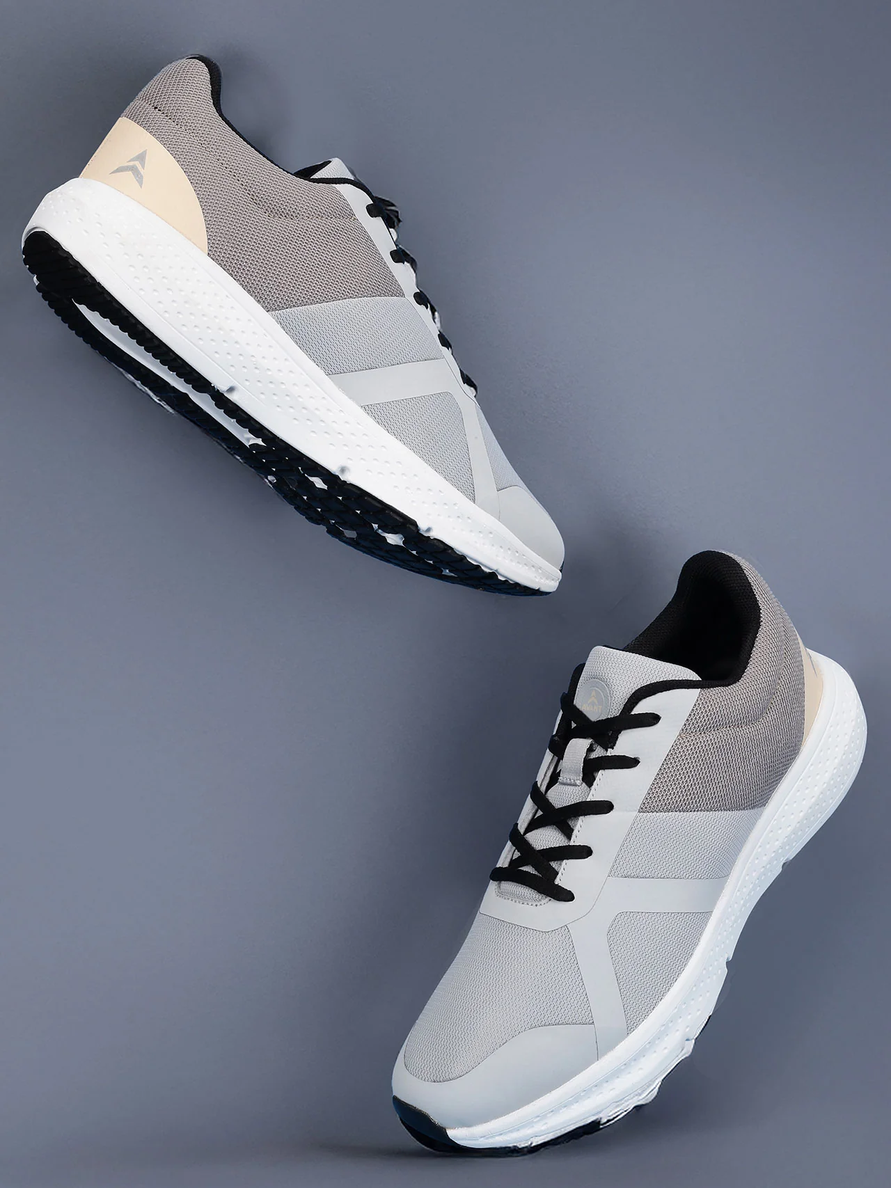 Avant Men's StrideX Sneaker Shoes - Lt Grey/Peach - Image 10