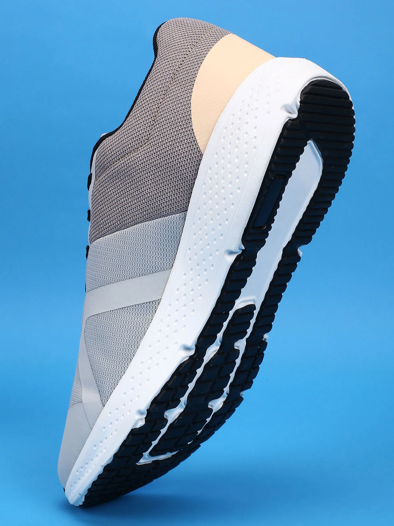 Avant Men's StrideX Sneaker Shoes - Lt Grey/Peach - Image 8
