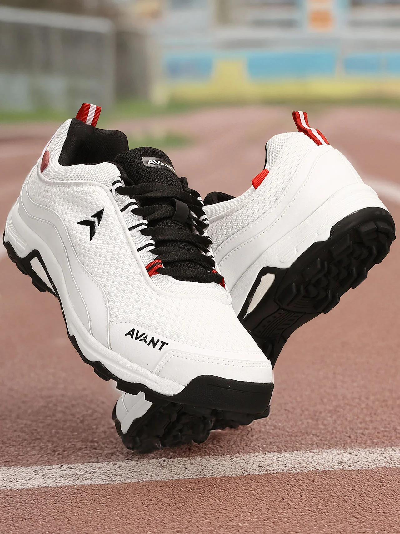 Avant Men's Striker Cricket Shoes - White /Black - Image 10