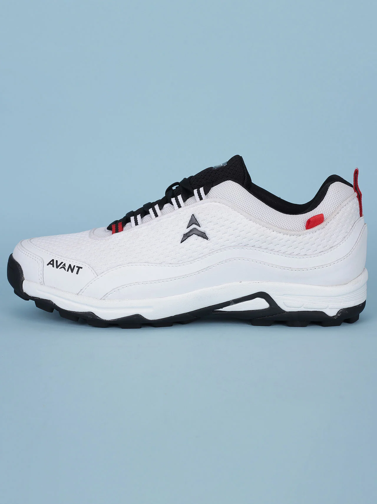 Avant Men's Striker Cricket Shoes - White /Black - Image 3