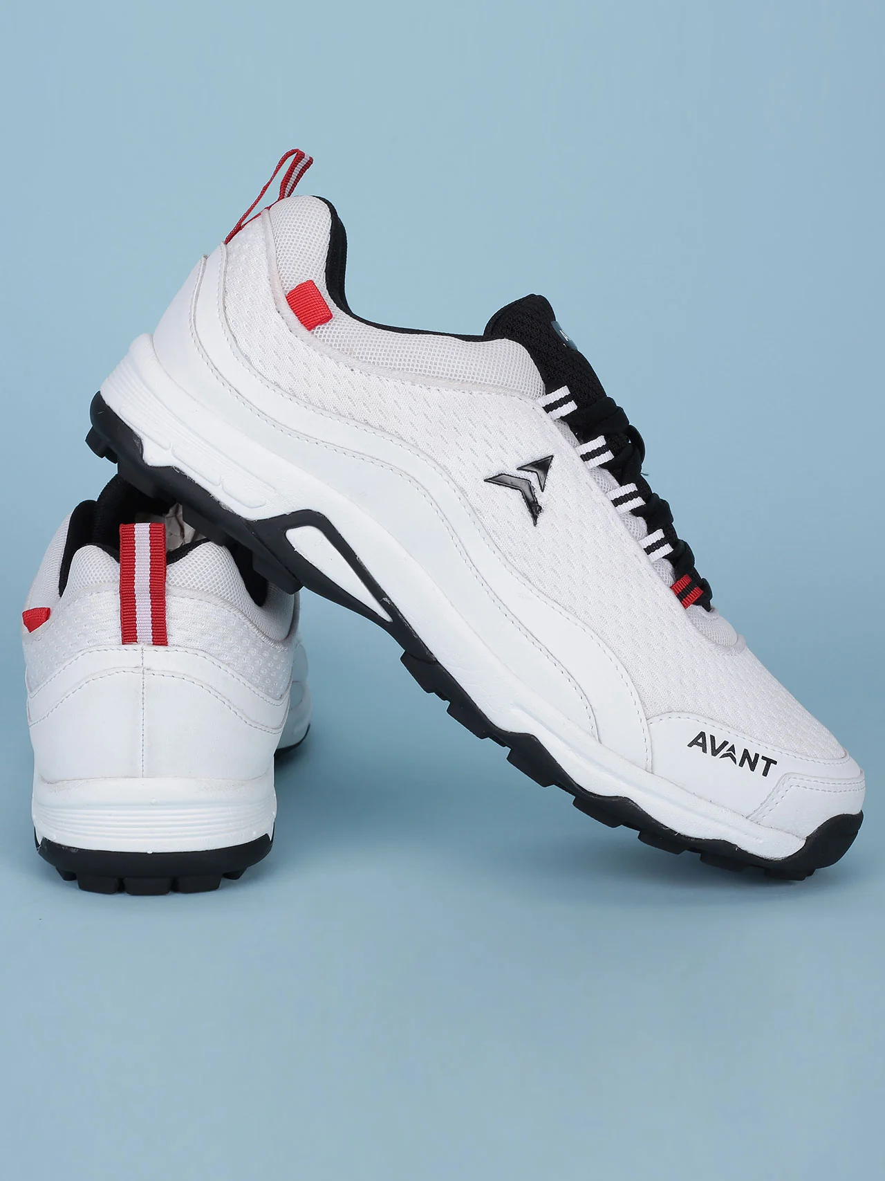 Avant Men's Striker Cricket Shoes - White /Black - Image 7