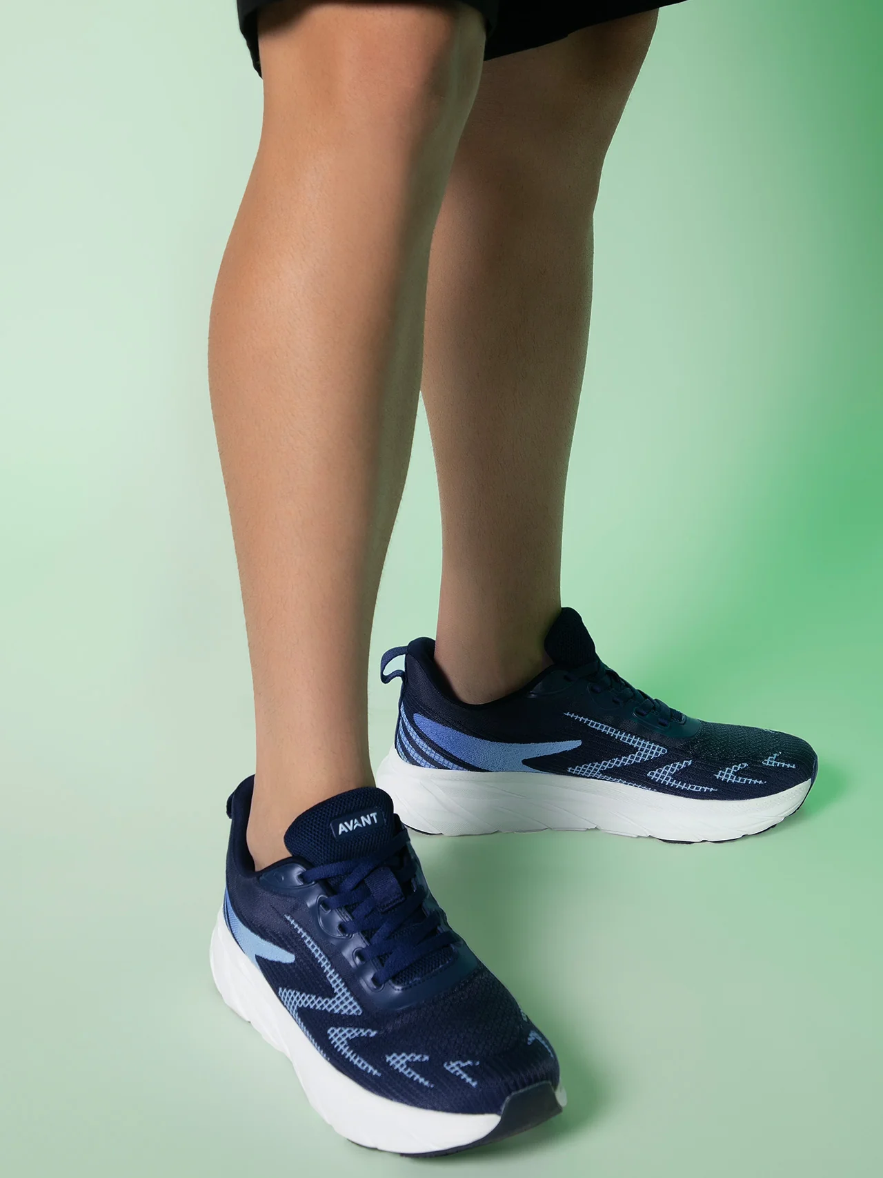 Avant Men's Thrust Running Shoes - Navy Blue - Image 2