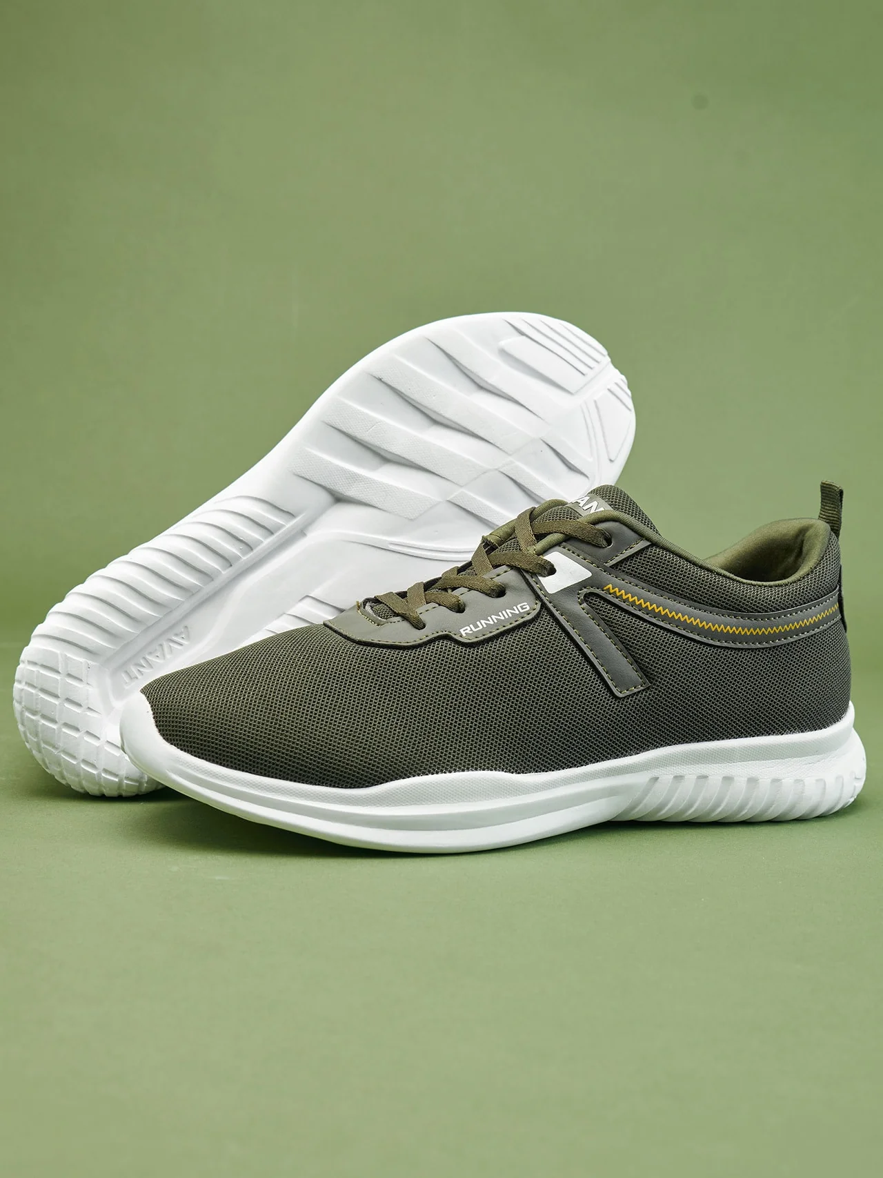 Avant Men's Trace Walking Shoes-Olive - Image 7