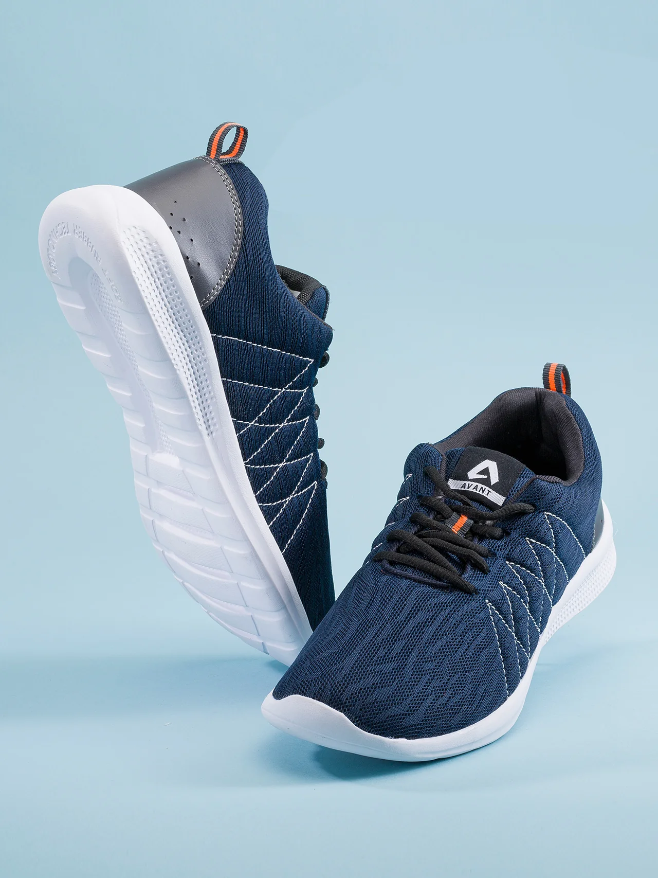 Avant Men's Ultra Light Running and Training Shoes - Navy Blue - Image 8