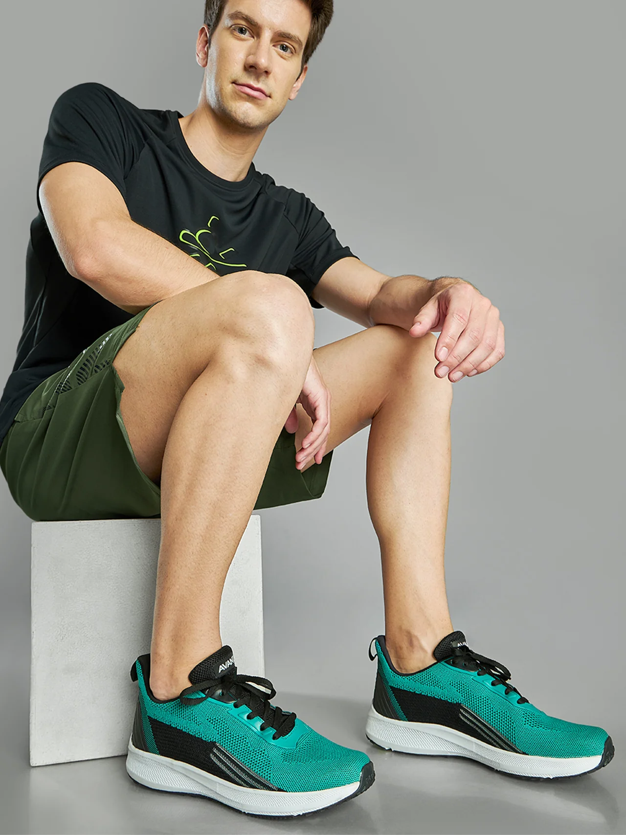 Avant Men's UltraBoom Running and Training shoes-F.Green - Image 6