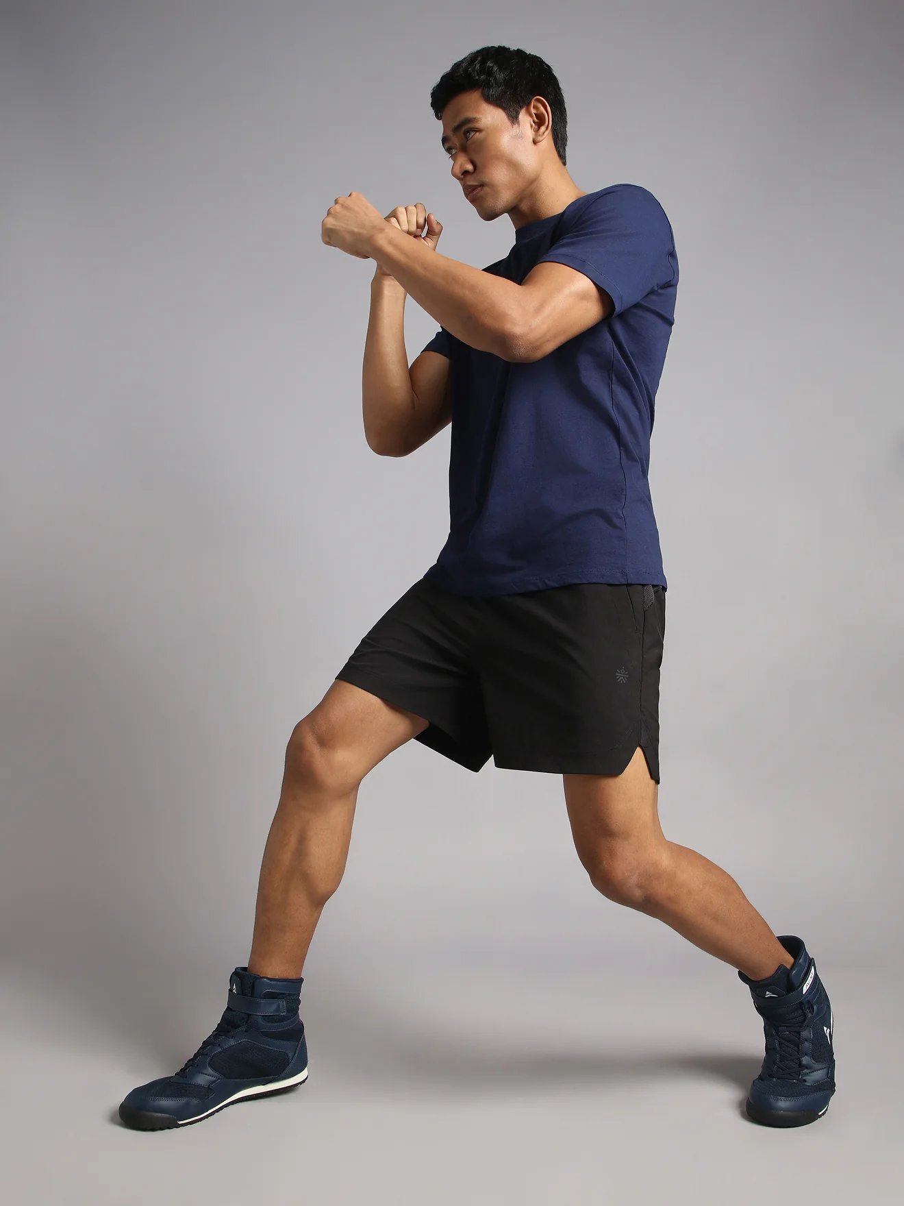 Avant Men's Uppercut Boxing Shoes - Navy Blue - Image 2