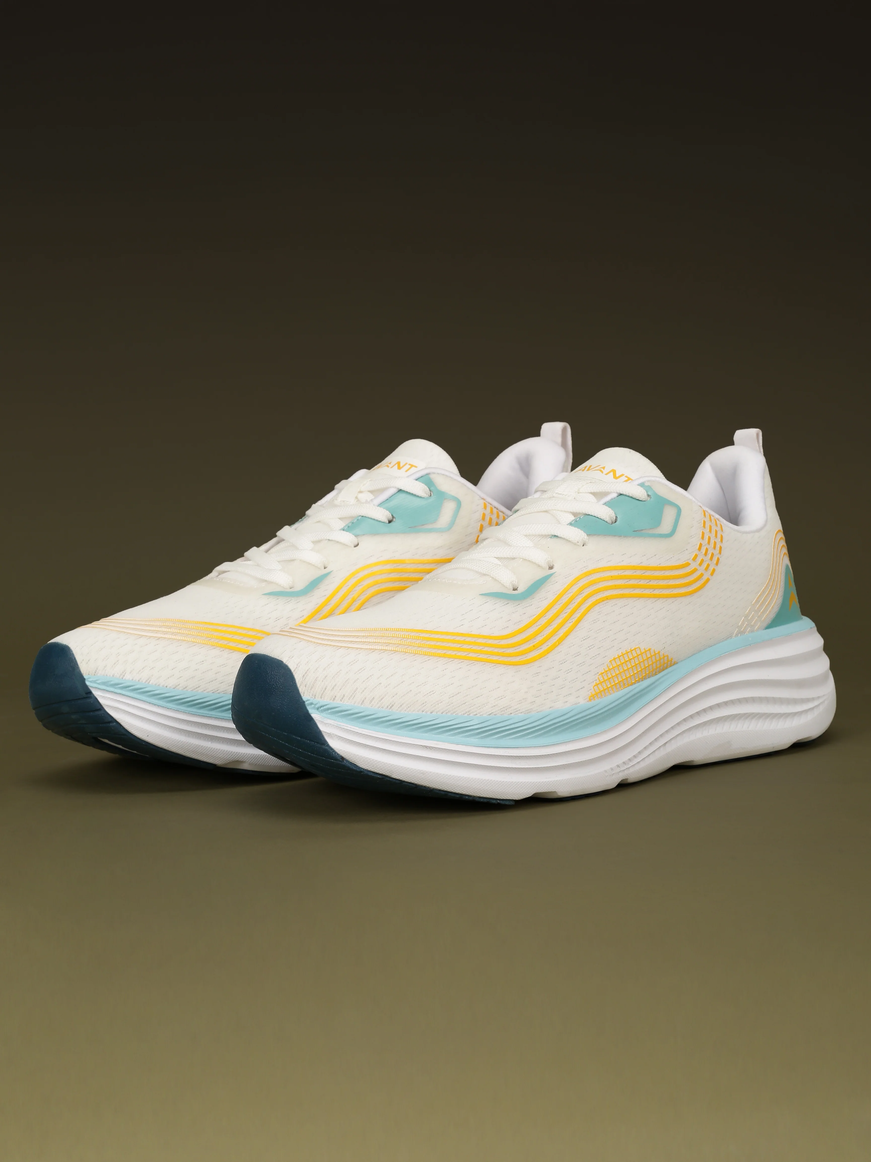 Avant Men's VaporWeave Running Shoes - Orange/L.Blue - Image 11