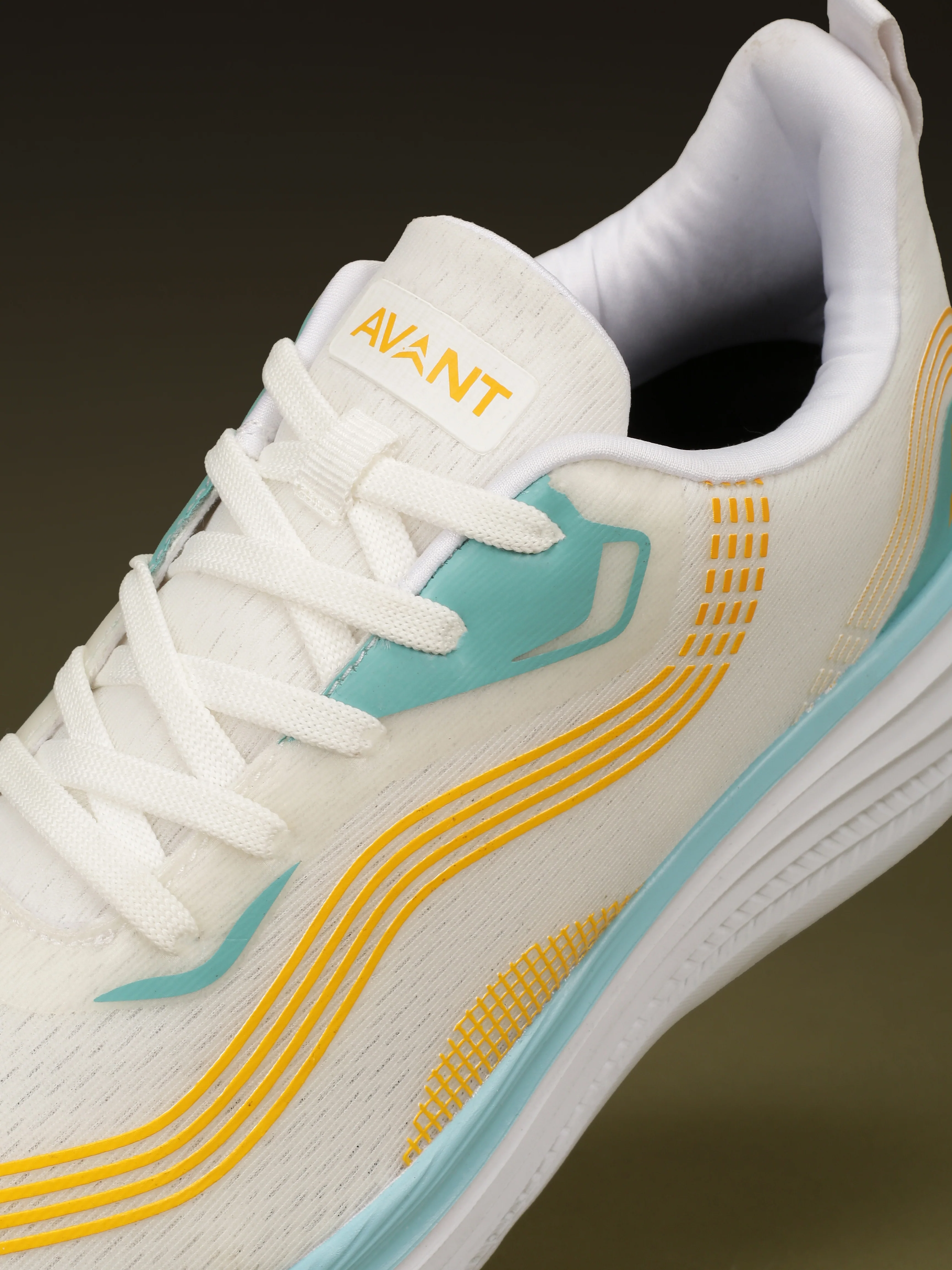 Avant Men's VaporWeave Running Shoes - Orange/L.Blue - Image 8