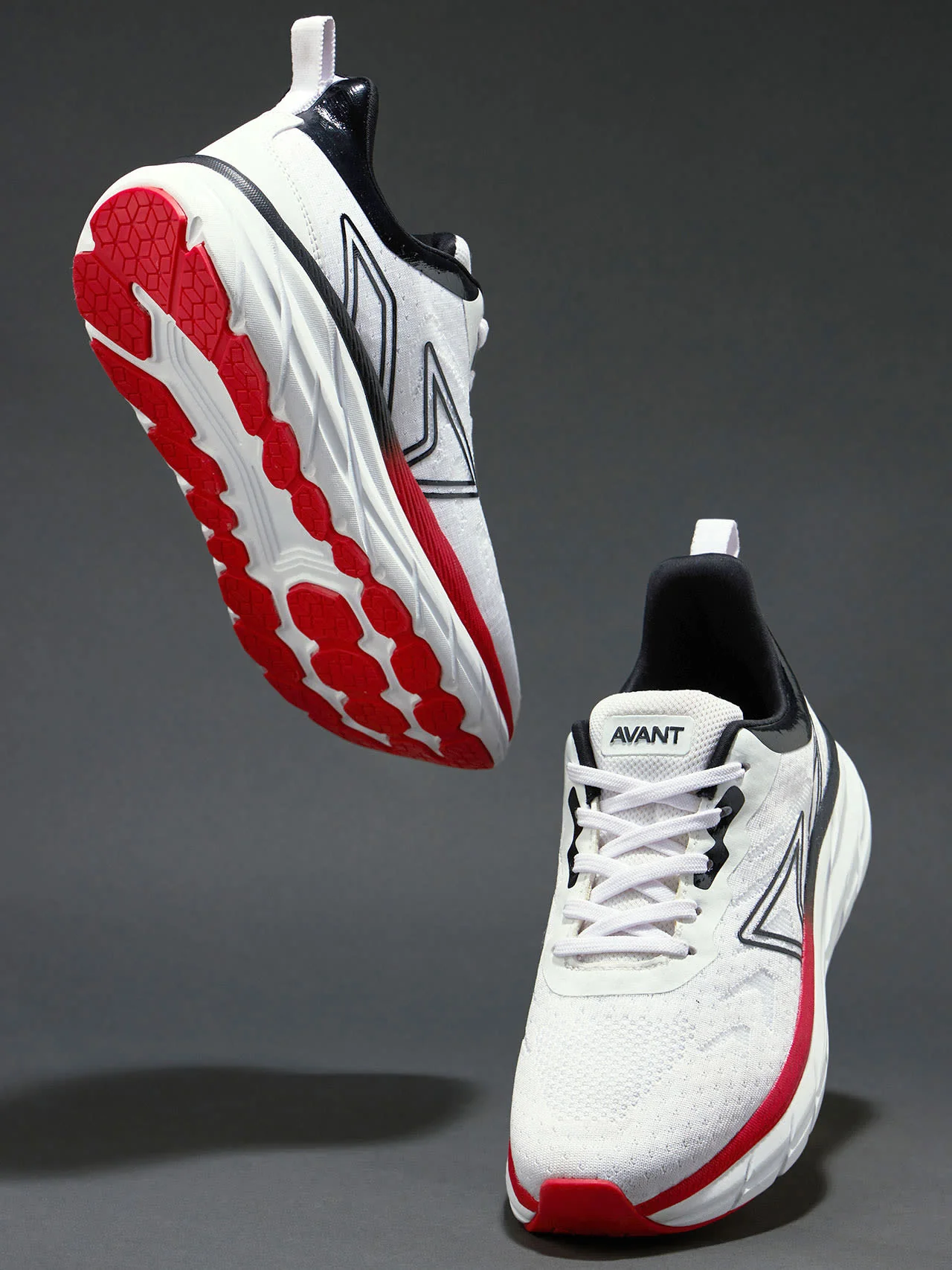 Avant Men's Vector Running shoes - White/Black - Image 10
