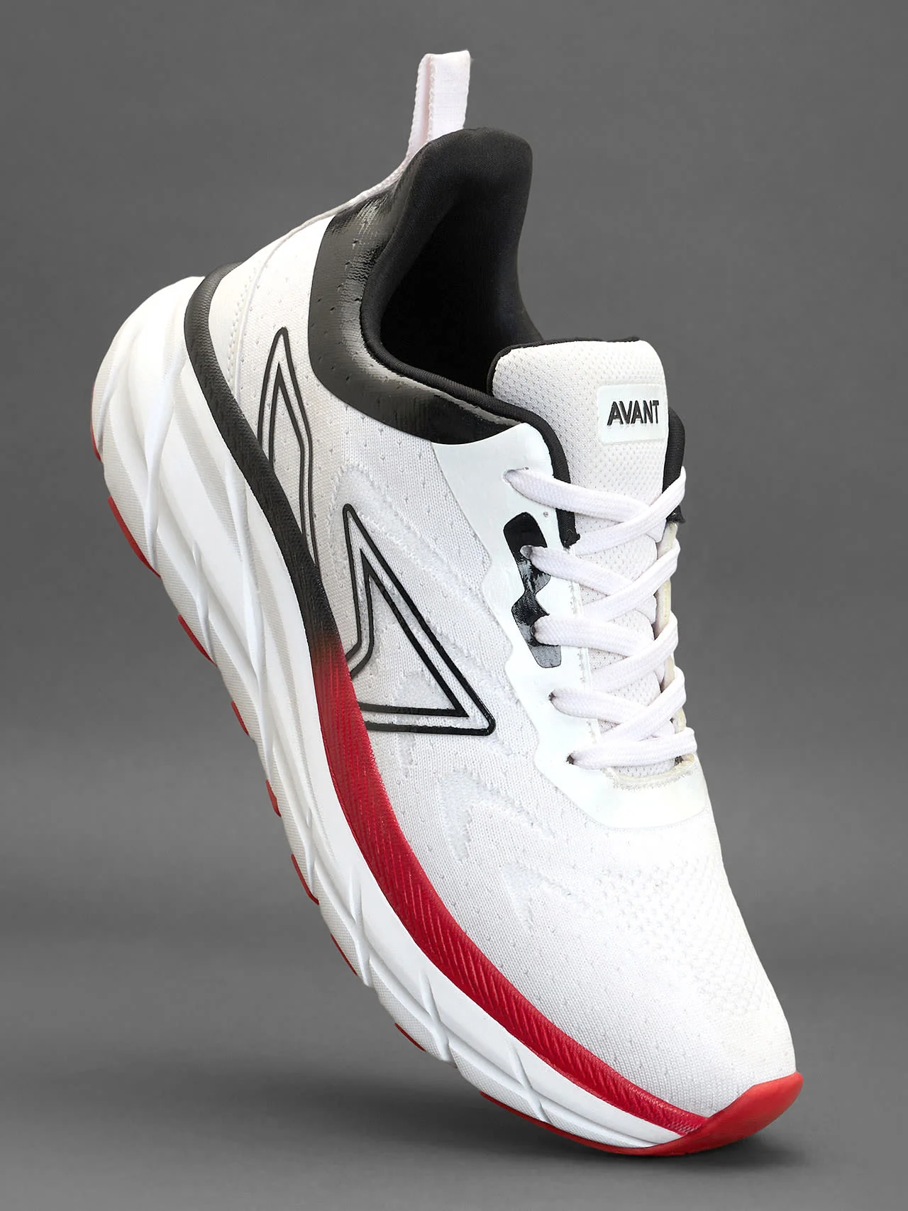 Avant Men's Vector Running shoes - White/Black - Image 4