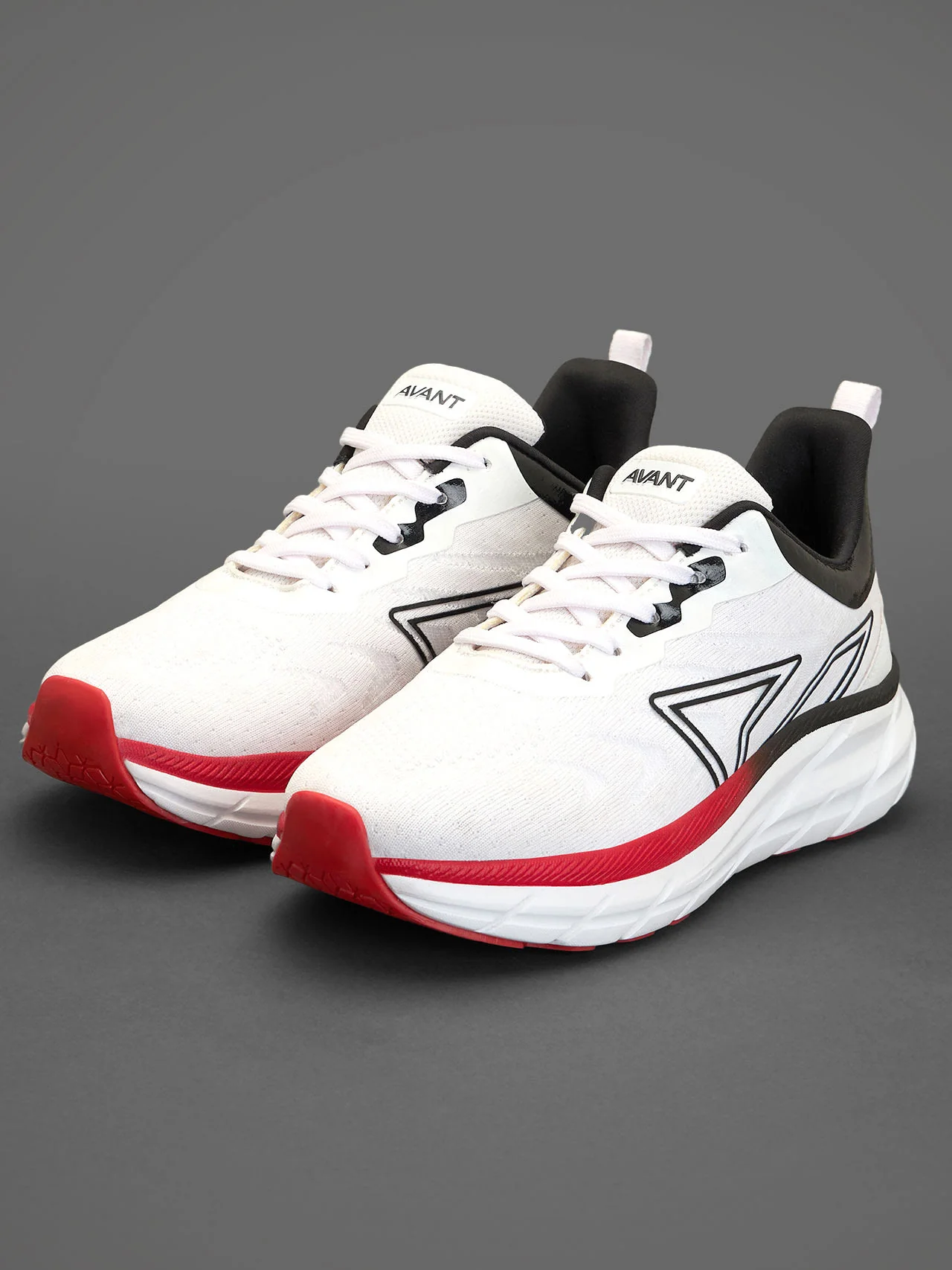 Avant Men's Vector Running shoes - White/Black - Image 7