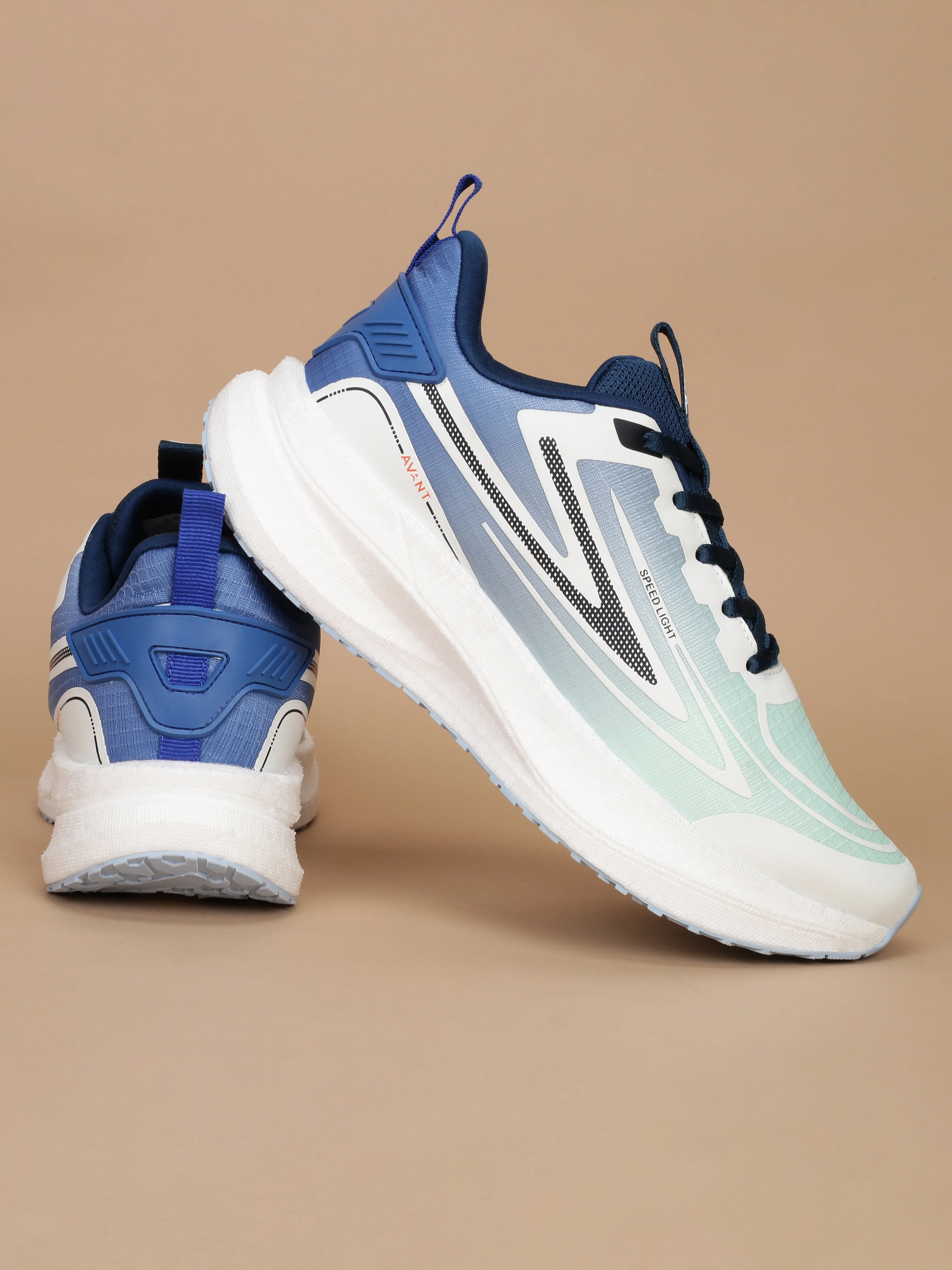 Avant Men's VelocityArc Running Shoes - Green / Blue - Image 10