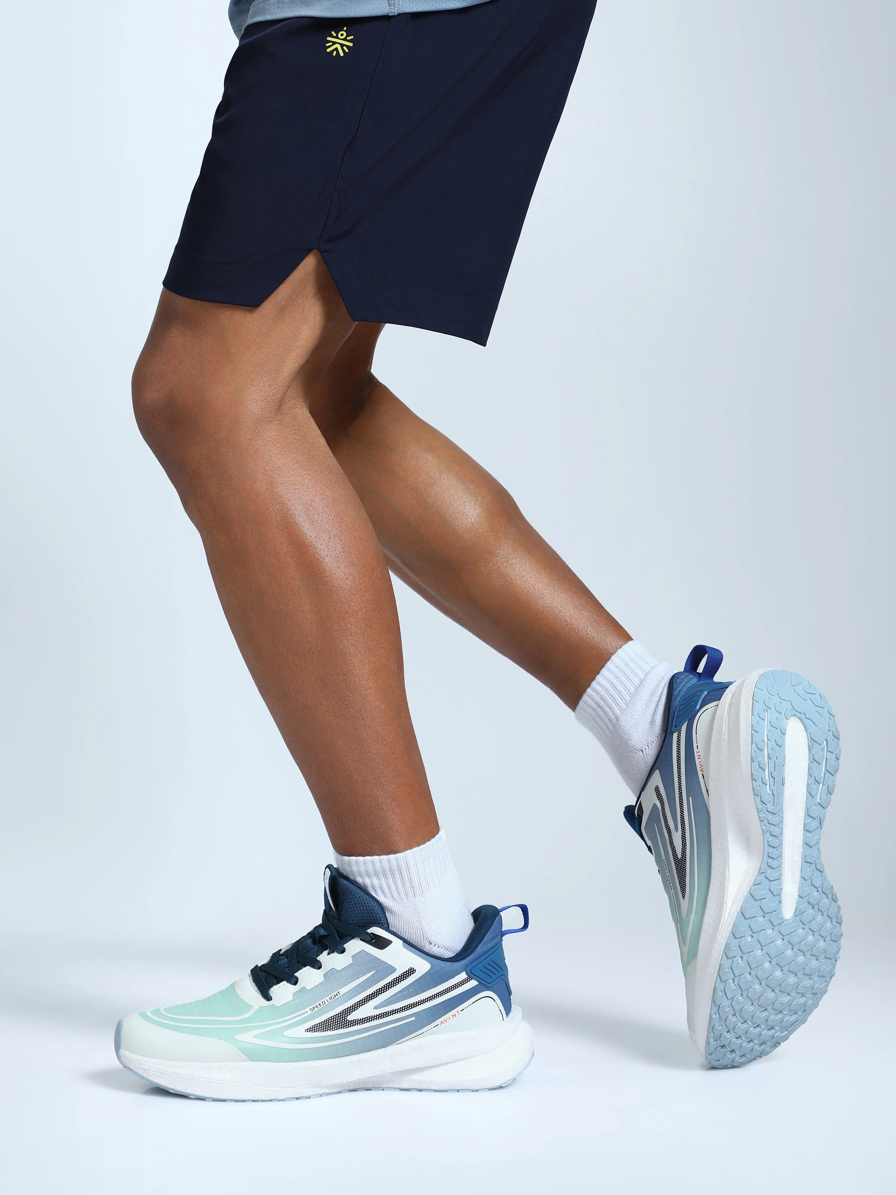 Avant Men's VelocityArc Running Shoes - Green / Blue - Image 6
