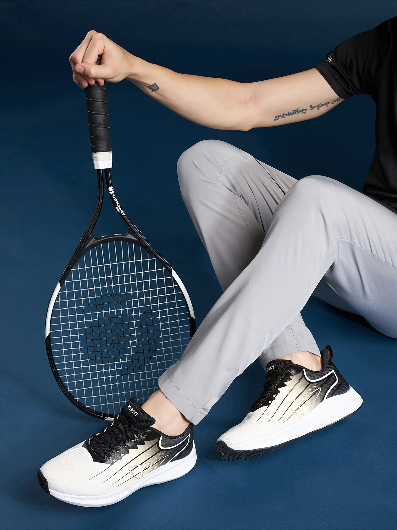 Avant Men's Verge Running shoes - White/Black - Image 2