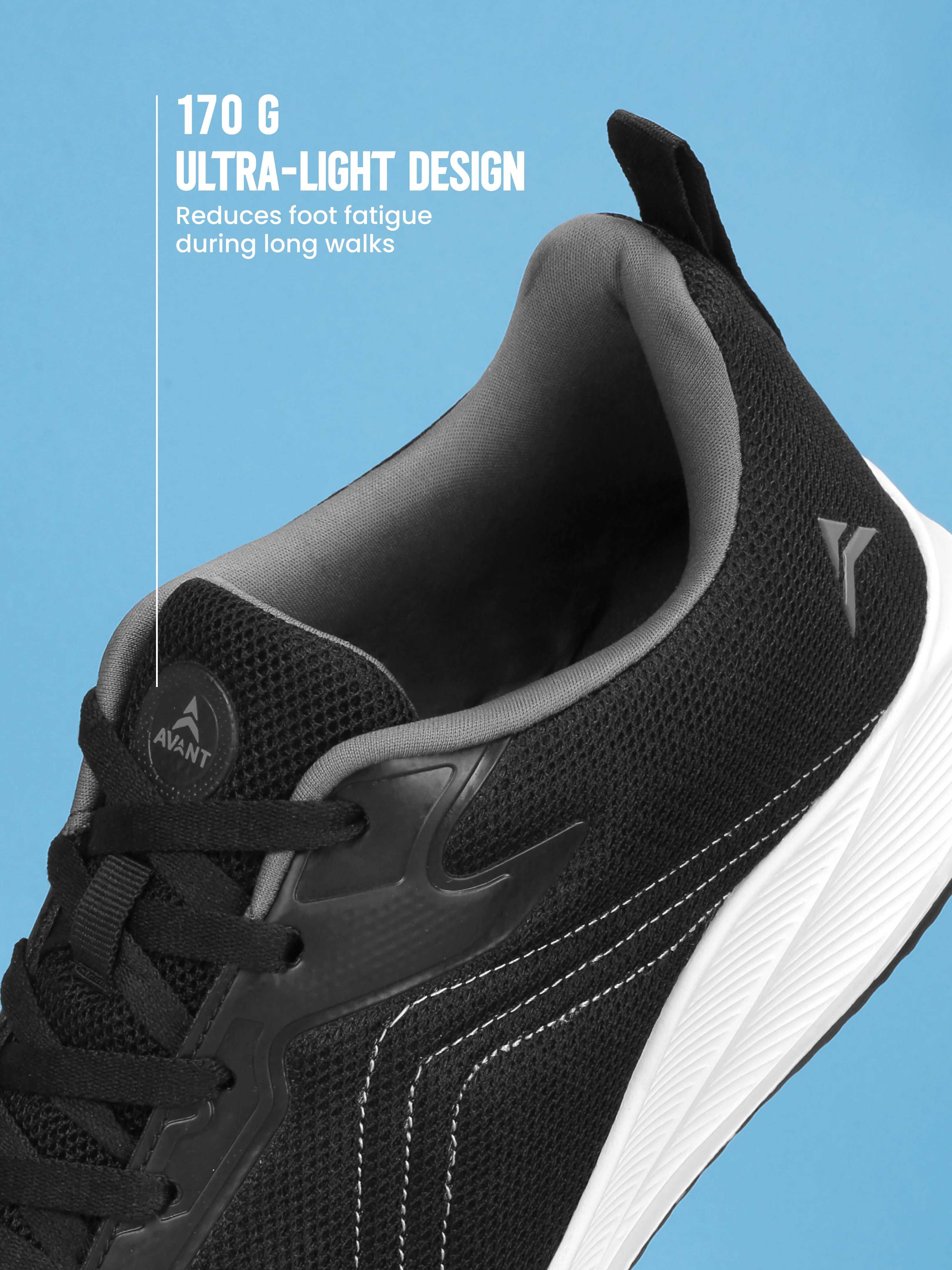 Avant Men's Vetra Walking Shoes - Black - Image 5