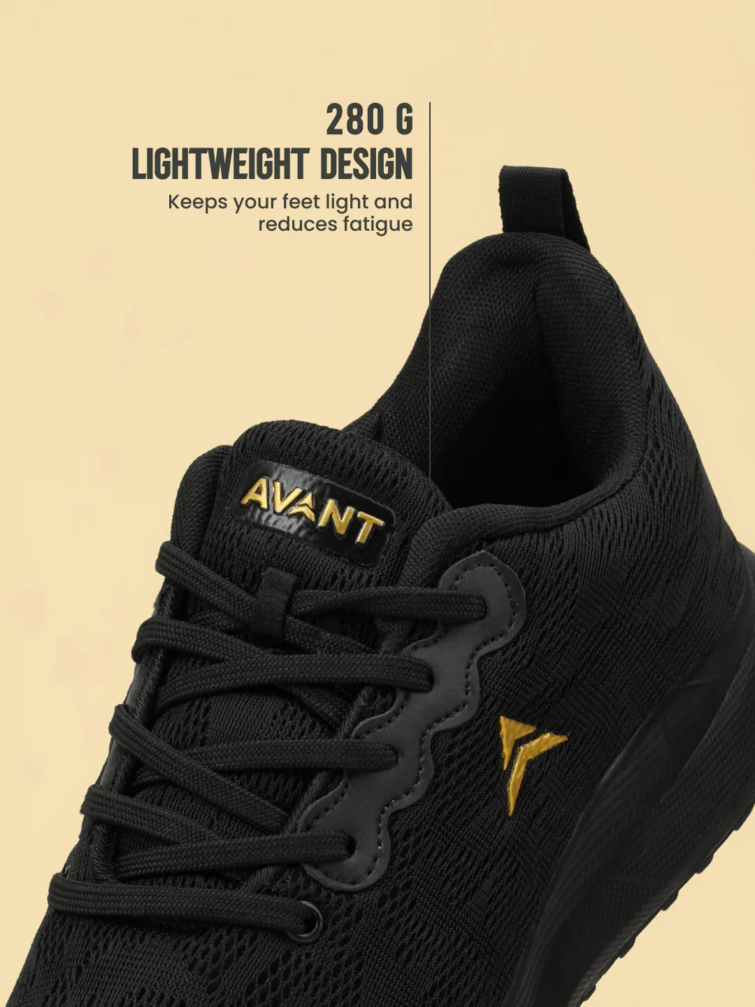 Avant Men's VoltRun Running Shoes - Black - Image 6